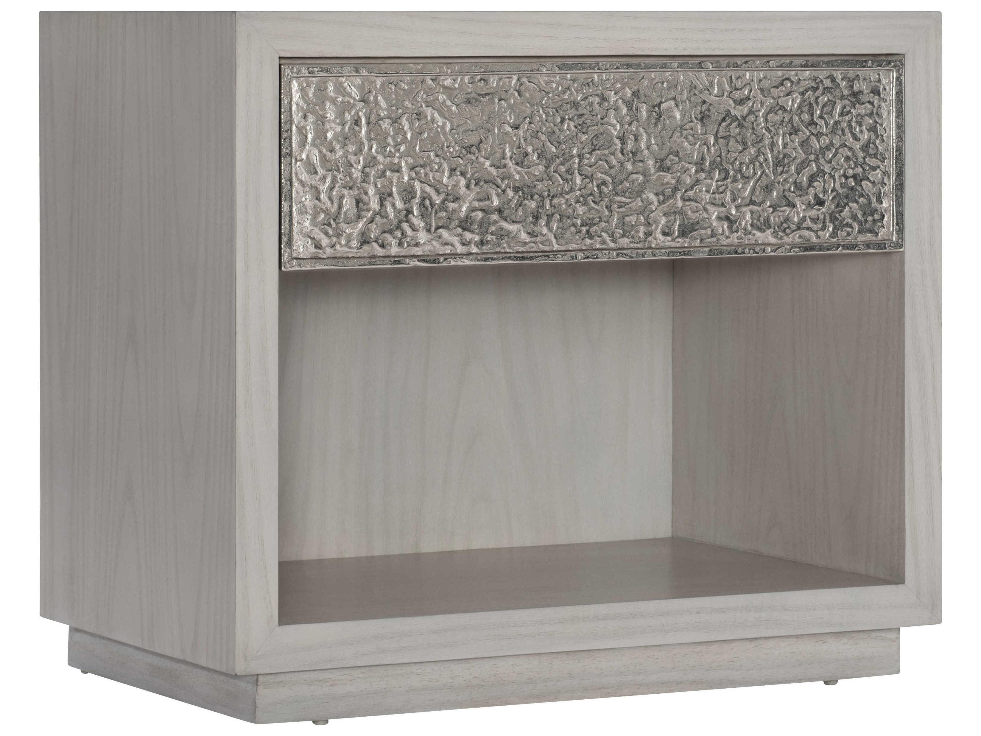 Bernhardt Interiors Ware 1-Drawer Gray Oak Wood Nightstand