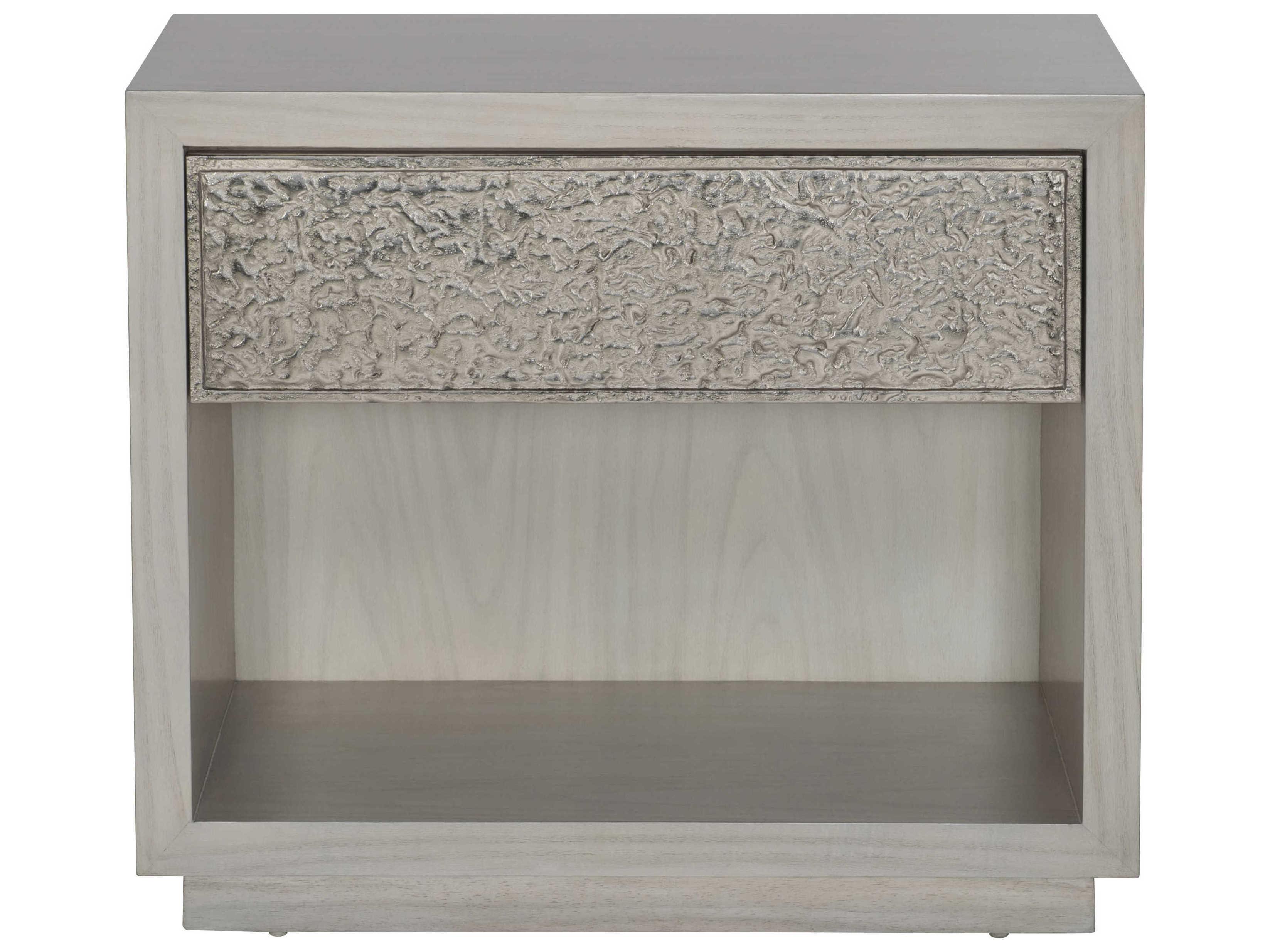 Bernhardt Interiors Ware 1-Drawer Gray Oak Wood Nightstand