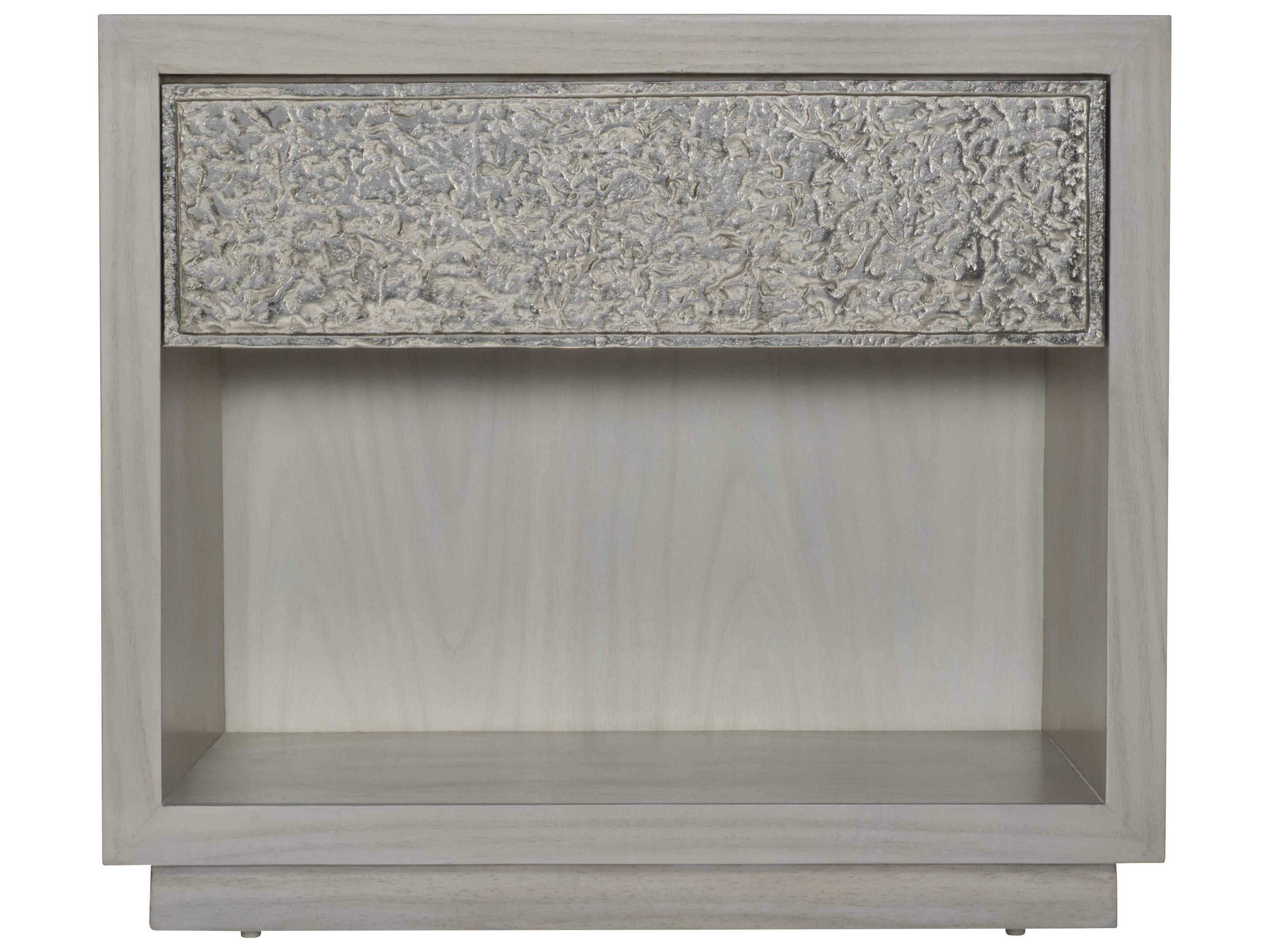 Bernhardt Interiors Ware 1-Drawer Gray Oak Wood Nightstand