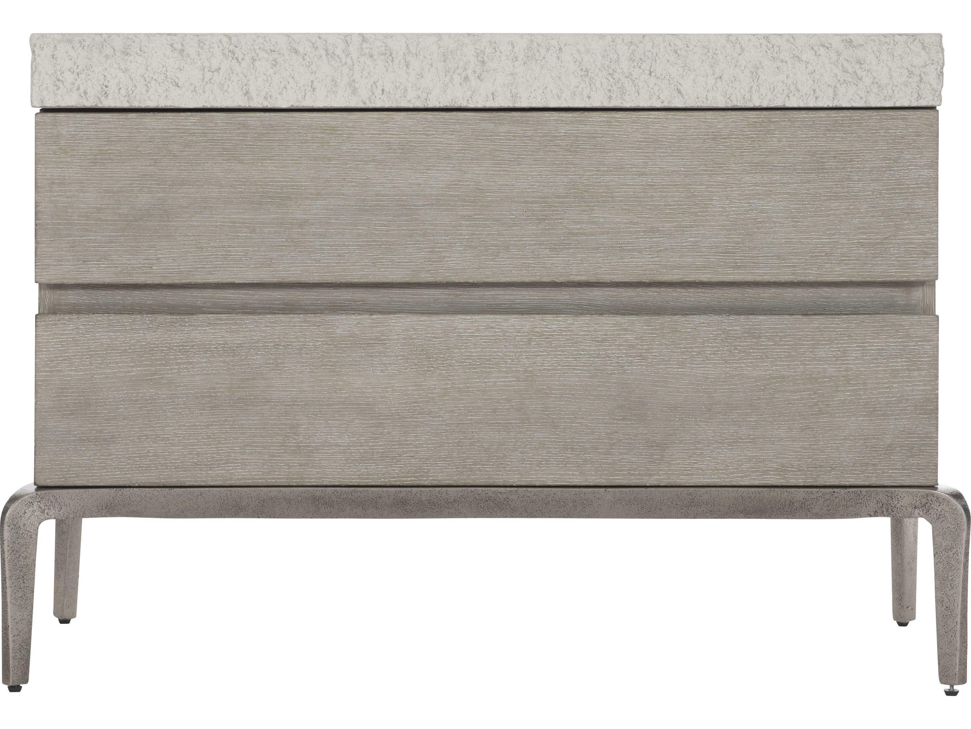 Bernhardt Interiors Ritter 2-Drawers Gray Oak Wood Nightstand