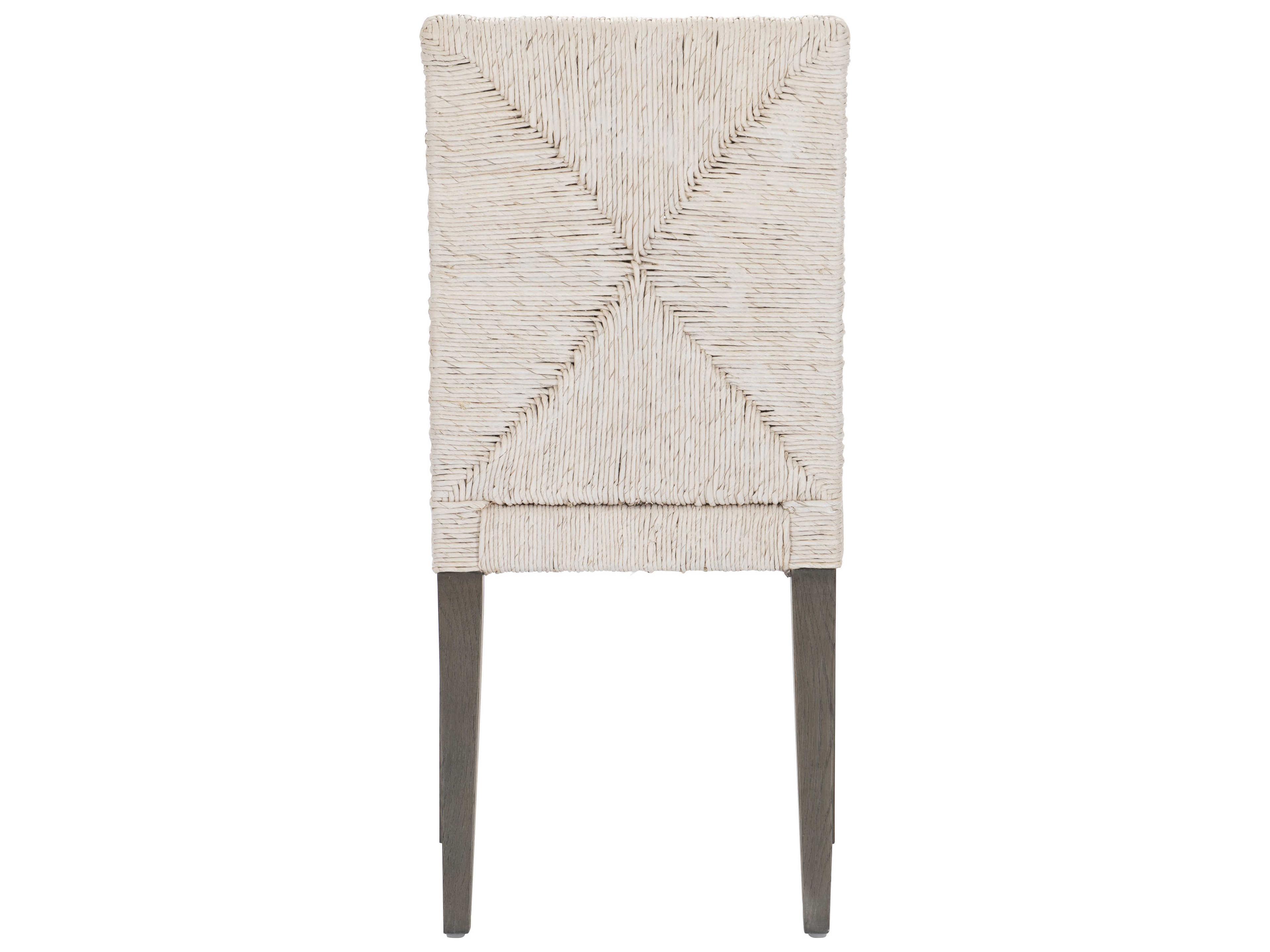 Bernhardt Interiors Palma Oak Wood Gray Side Dining Chair