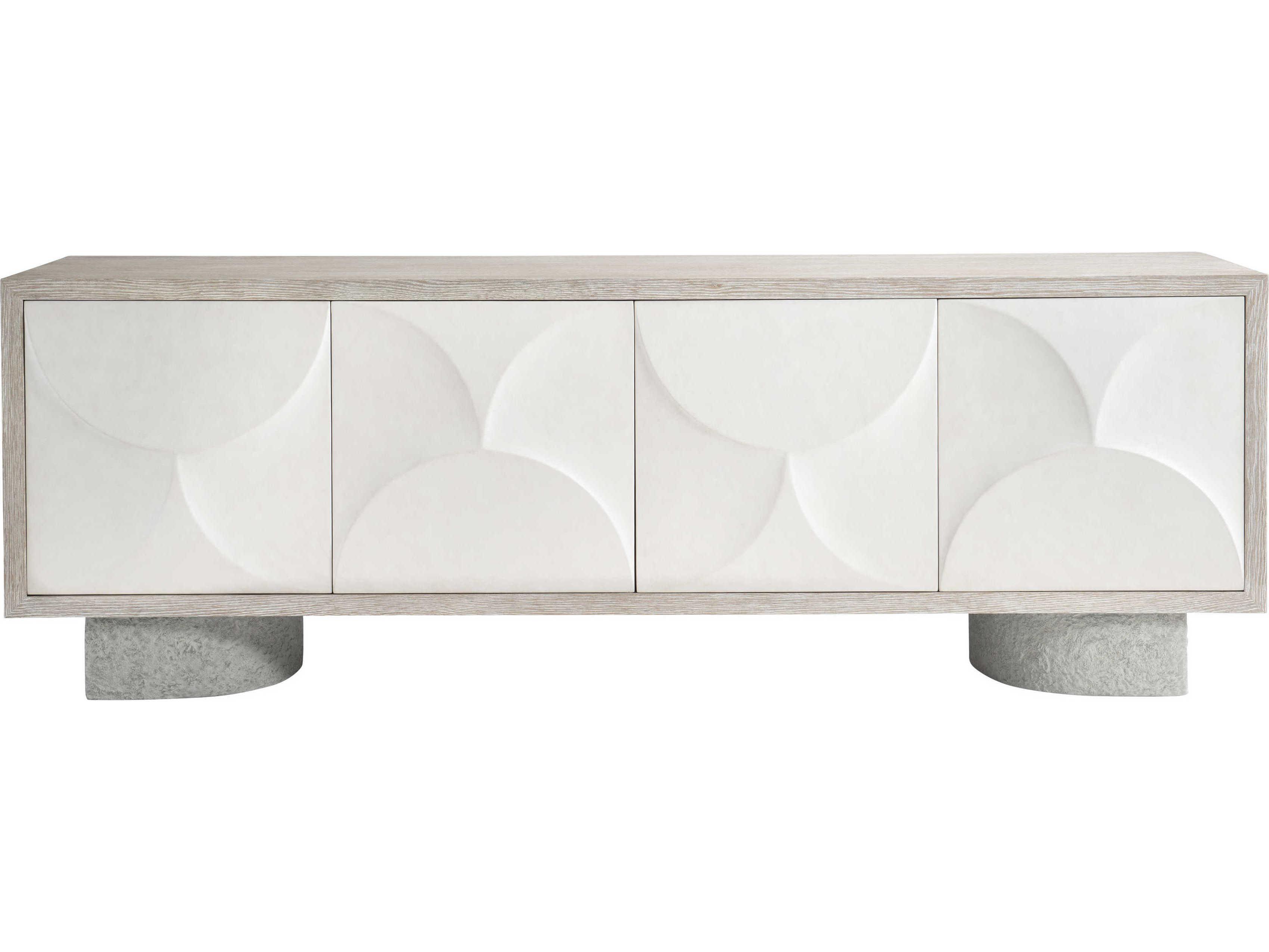 Bernhardt Lunula 86" Oak Wood Entertainment Credenza