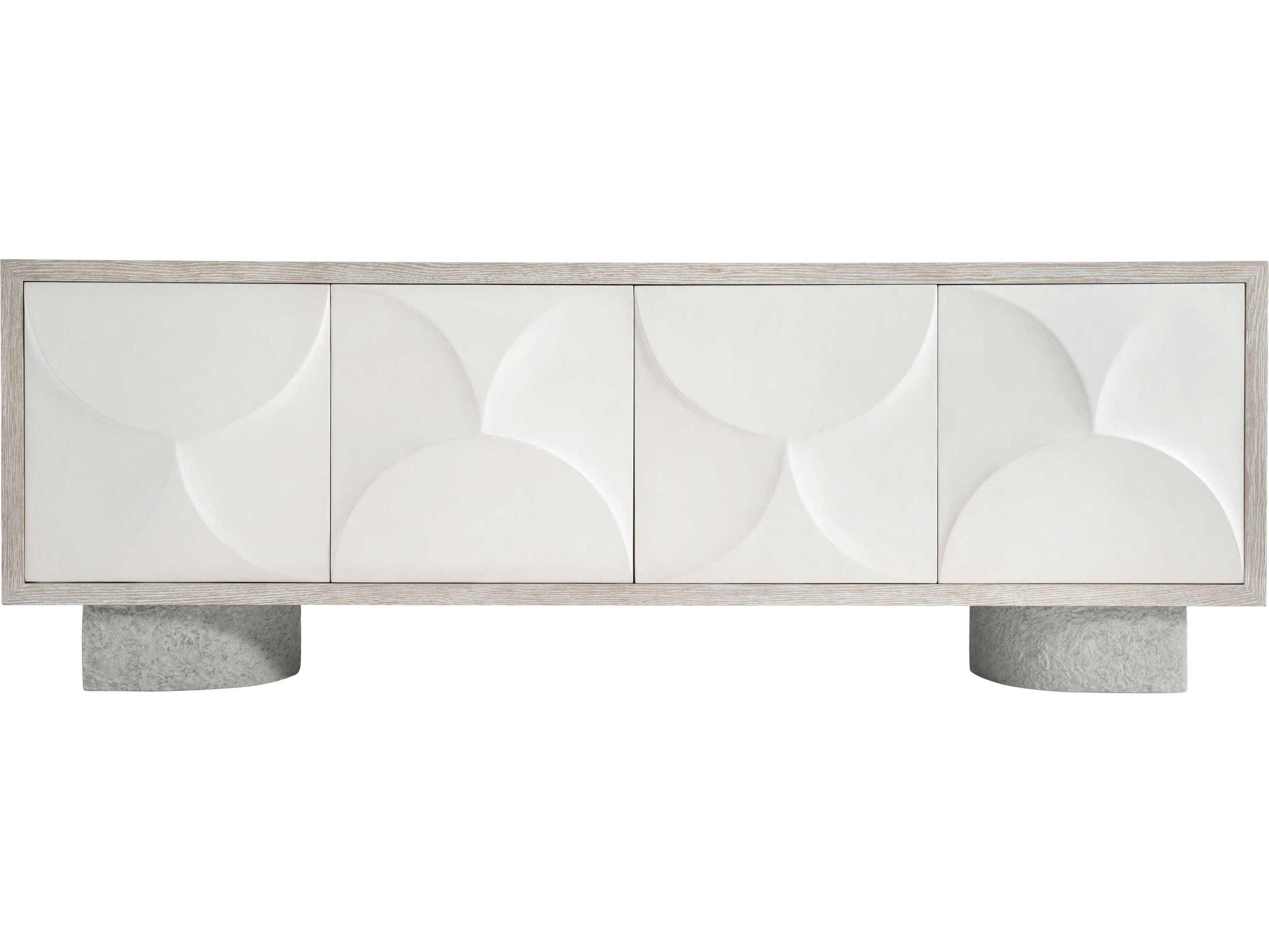 Bernhardt Lunula 86" Oak Wood Entertainment Credenza