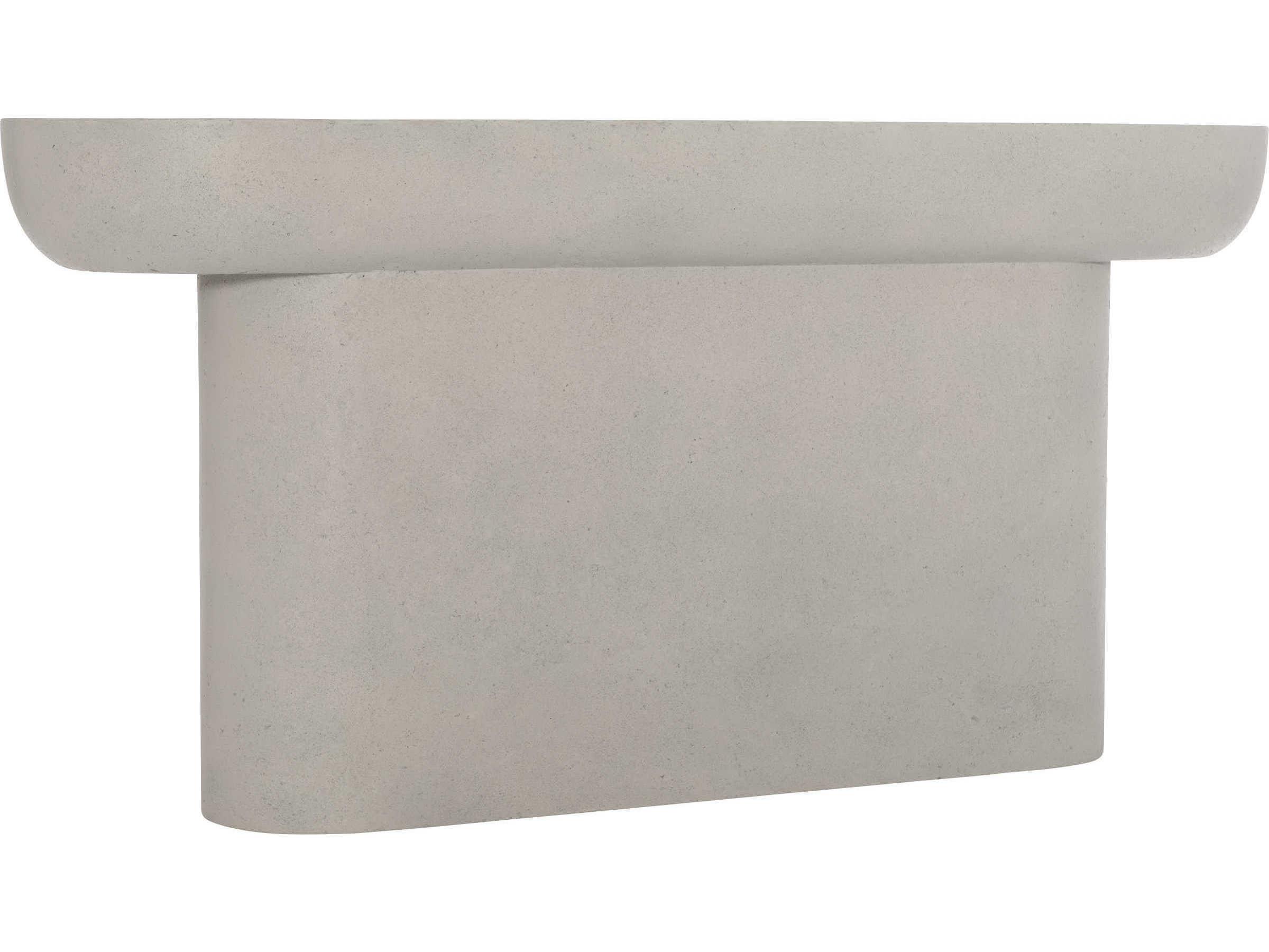 Bernhardt Vida Oval Concrete Console Table