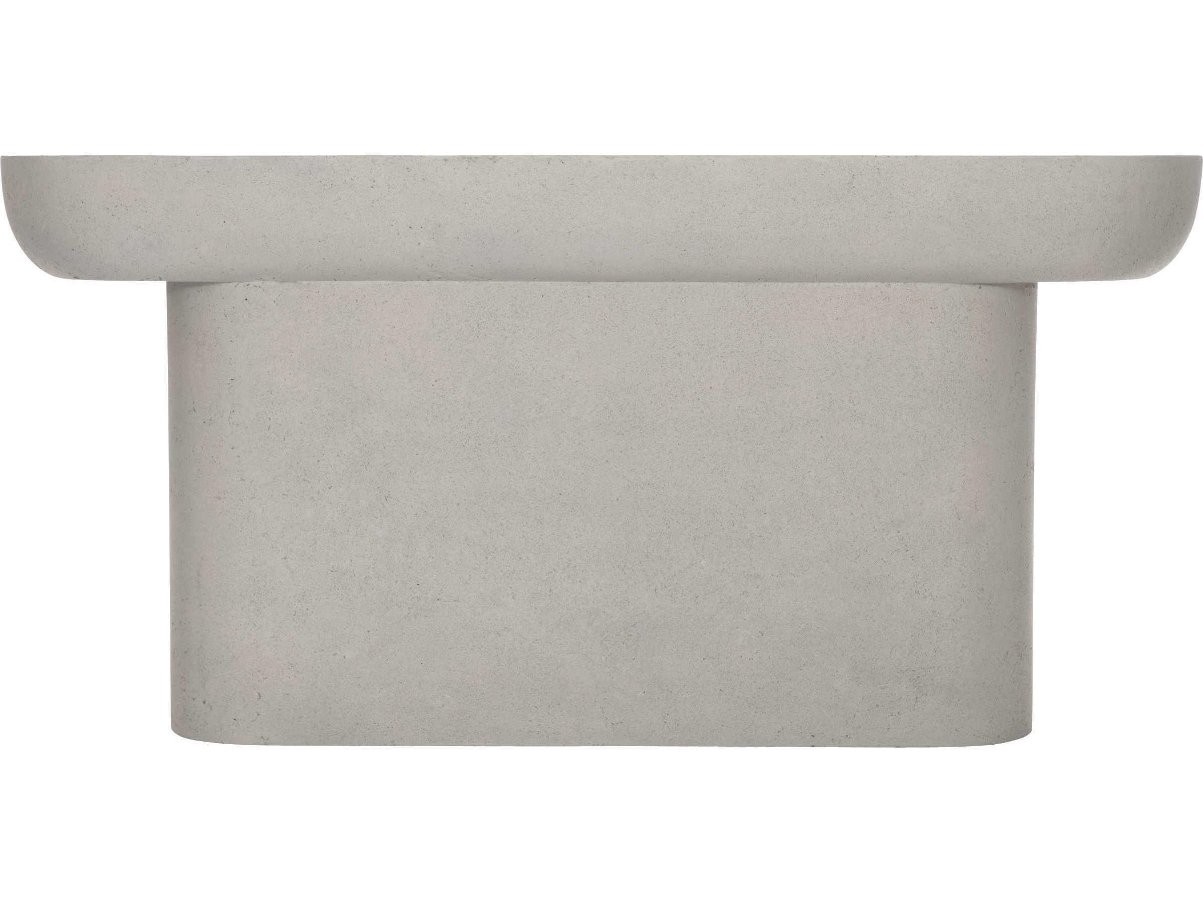 Bernhardt Vida Oval Concrete Console Table