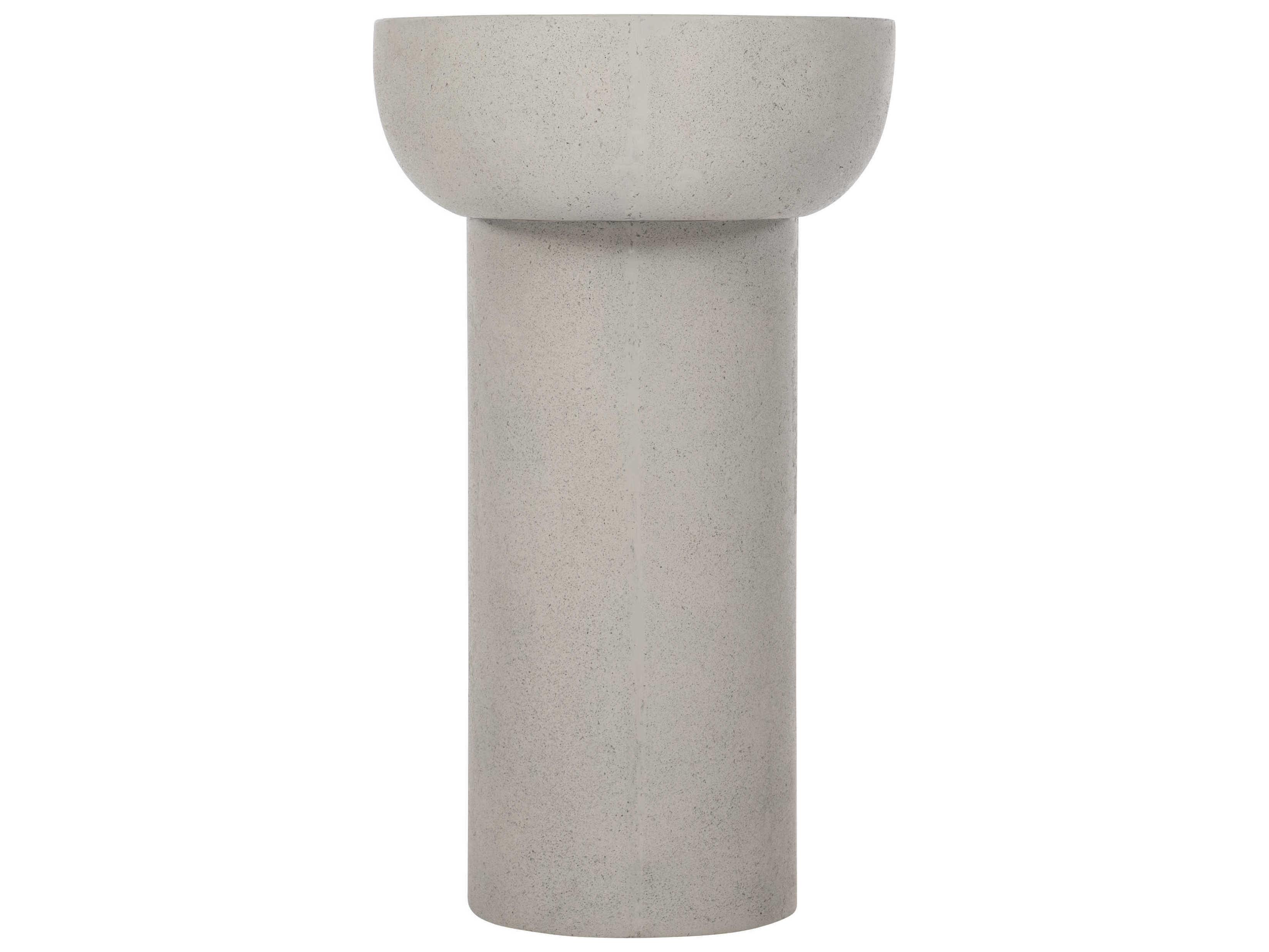 Bernhardt Vida Oval Concrete Console Table