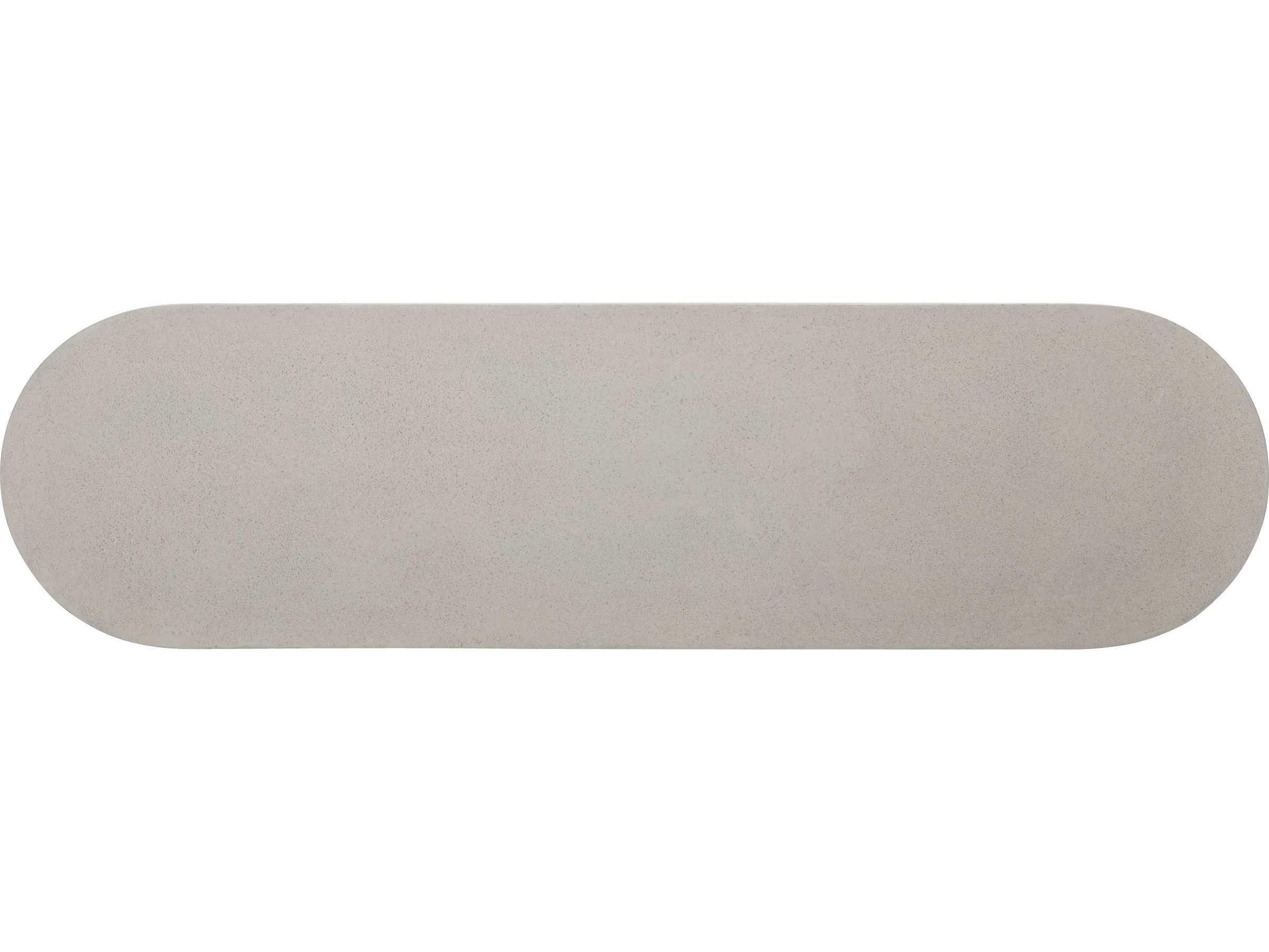 Bernhardt Vida Oval Concrete Console Table