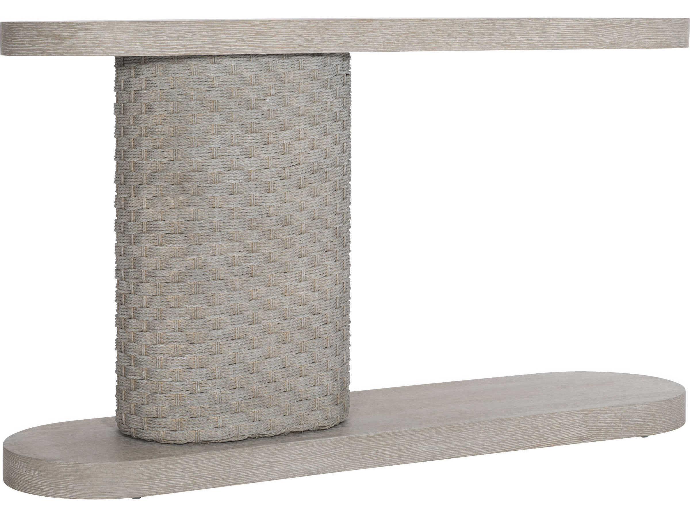 Bernhardt Acosta Oval Concrete Console Table