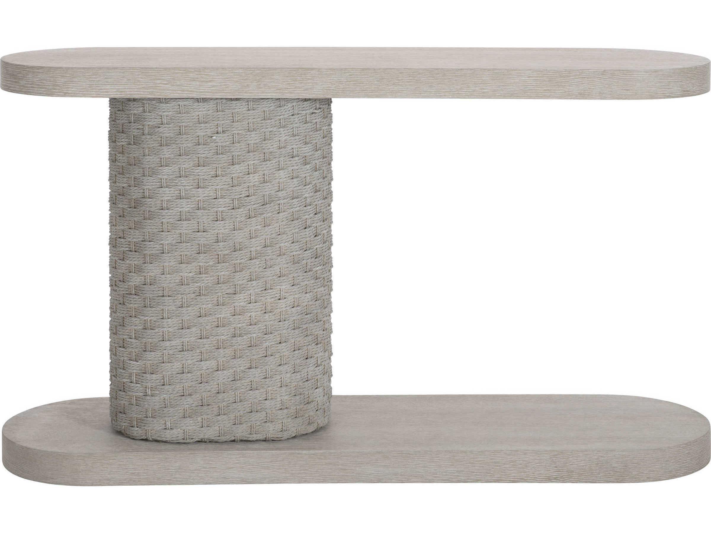 Bernhardt Acosta Oval Concrete Console Table