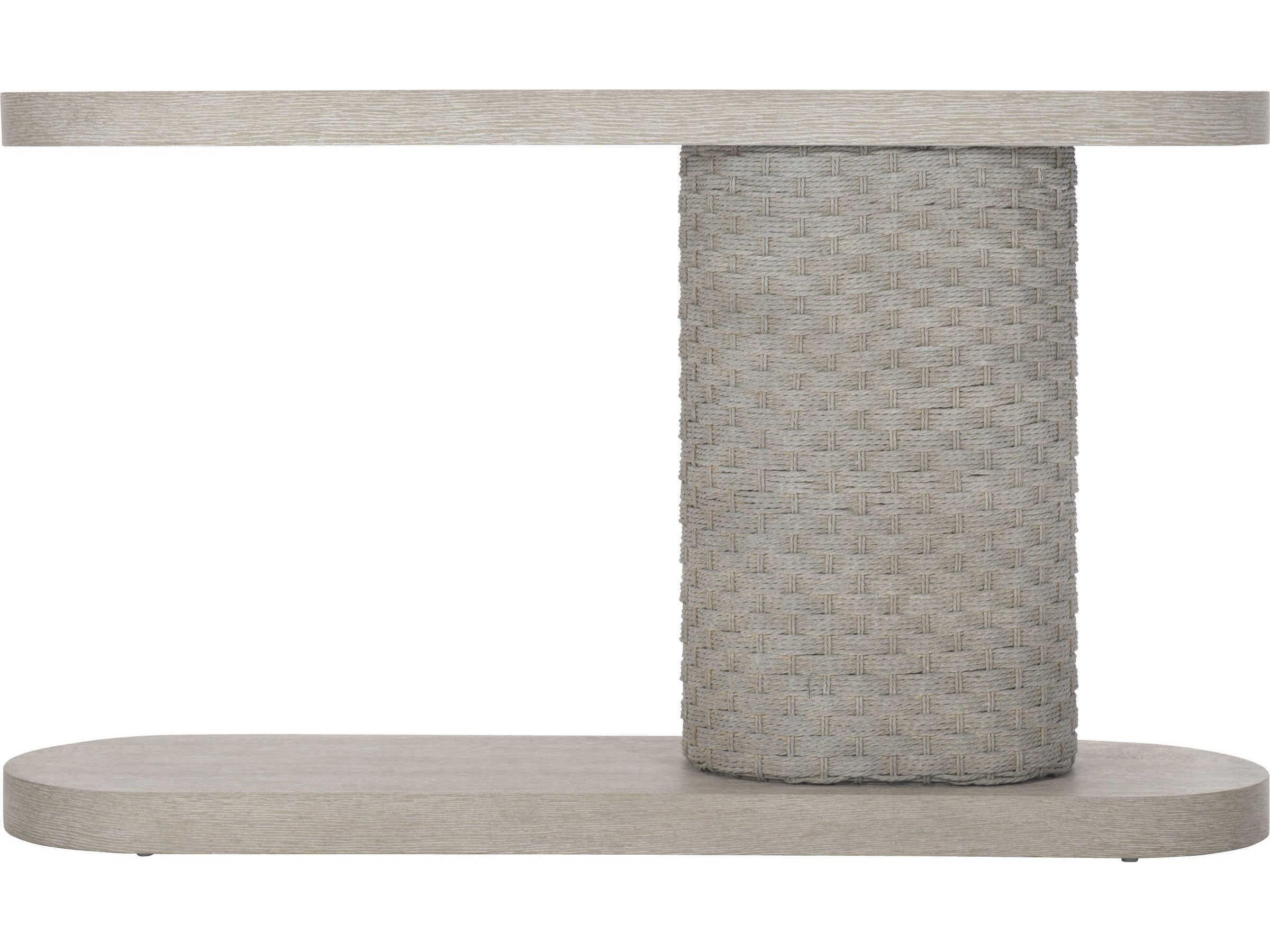 Bernhardt Acosta Oval Concrete Console Table