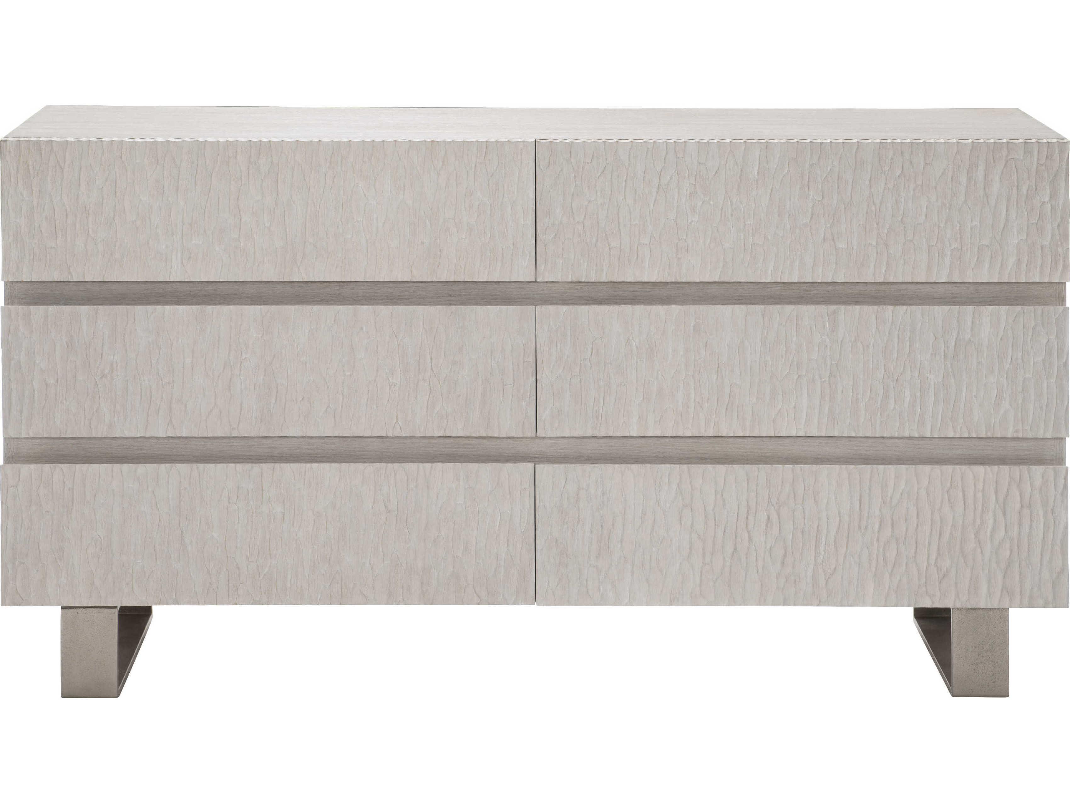 Bernhardt Interiors Solaria 6-Drawers Gray Oak Wood Double Dresser