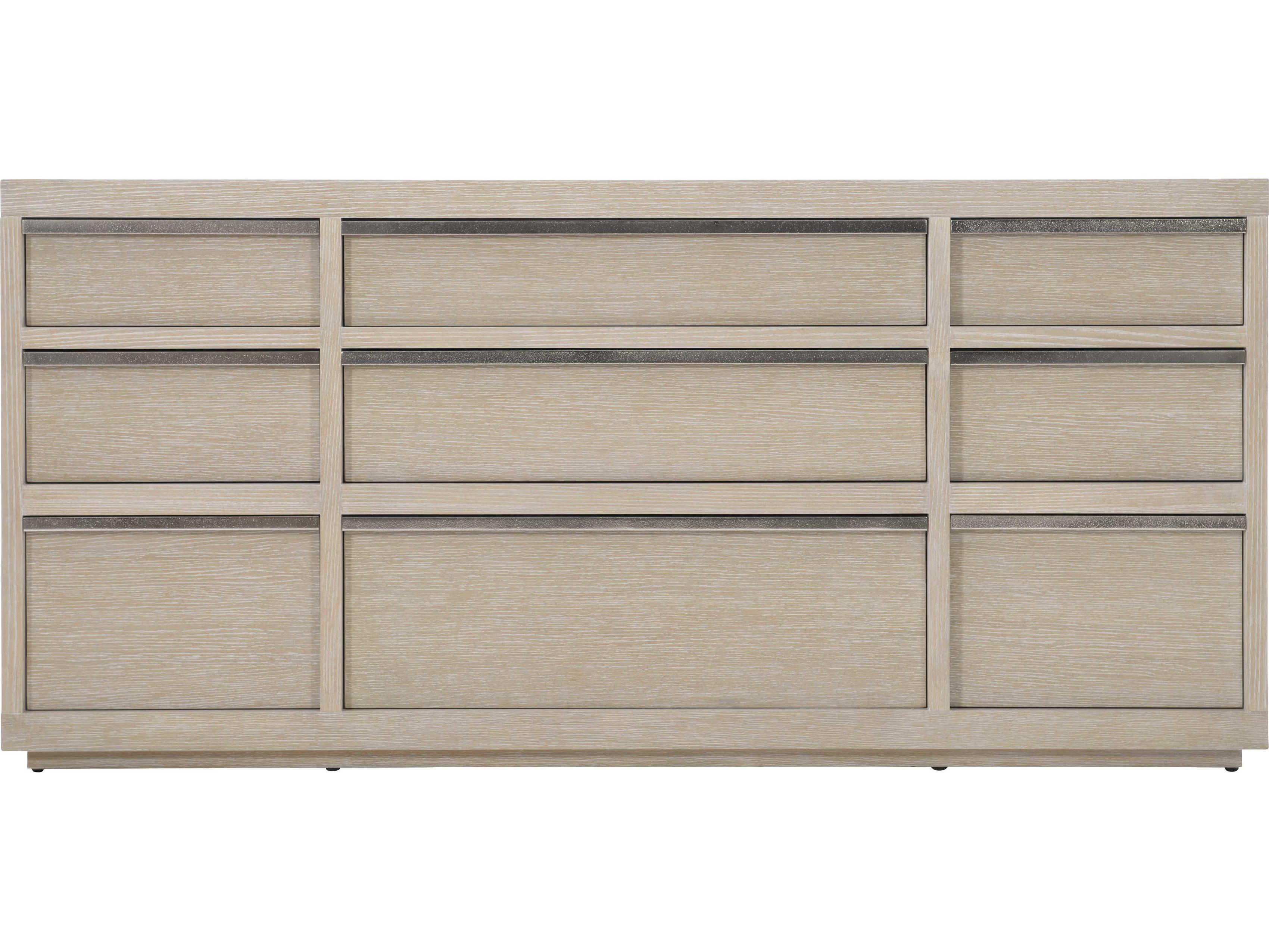 Bernhardt Solaria 9-Drawers Beige Oak Wood Dresser