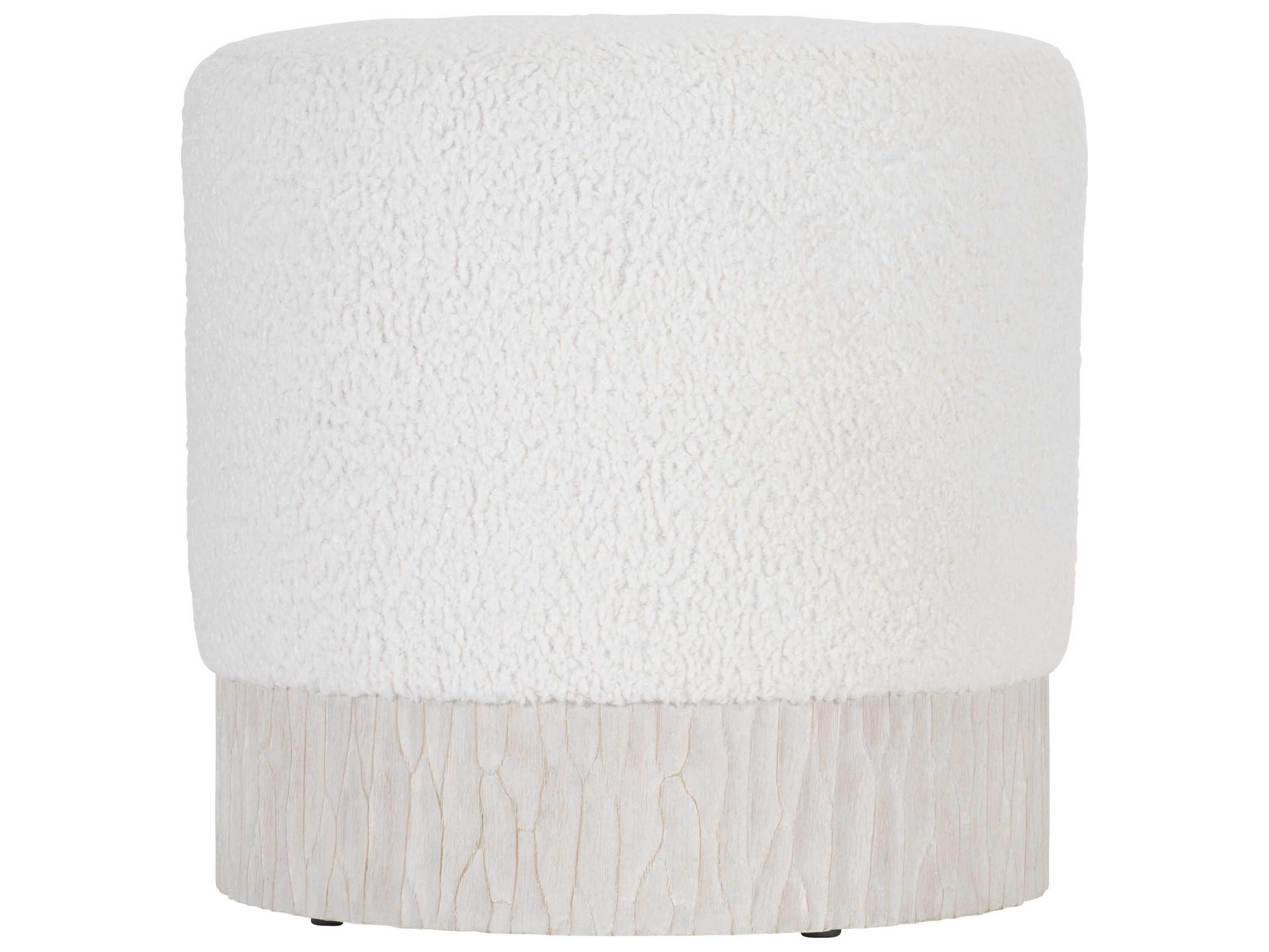 Bernhardt Solaria White Upholstered Ottoman