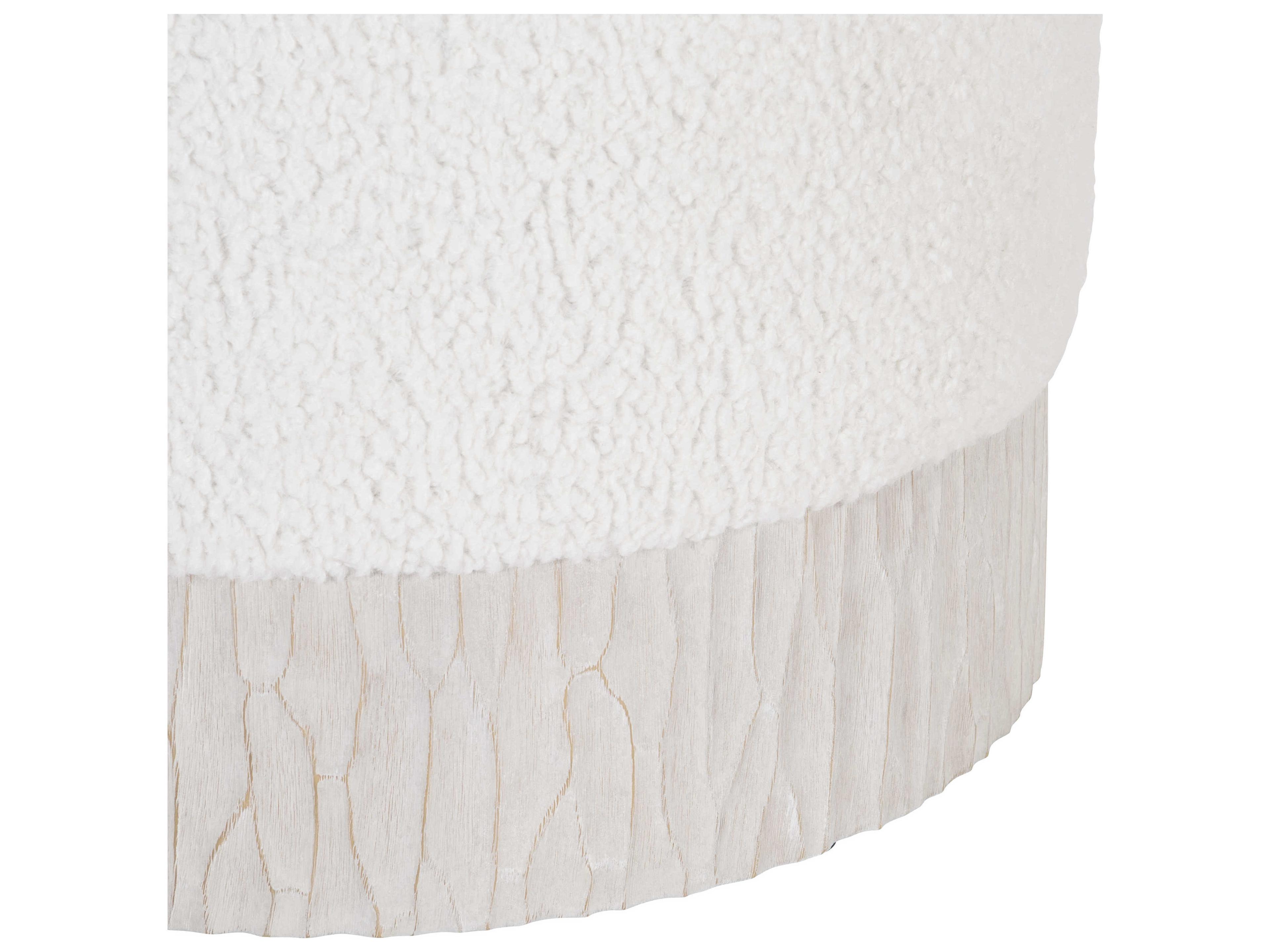 Bernhardt Solaria White Upholstered Ottoman