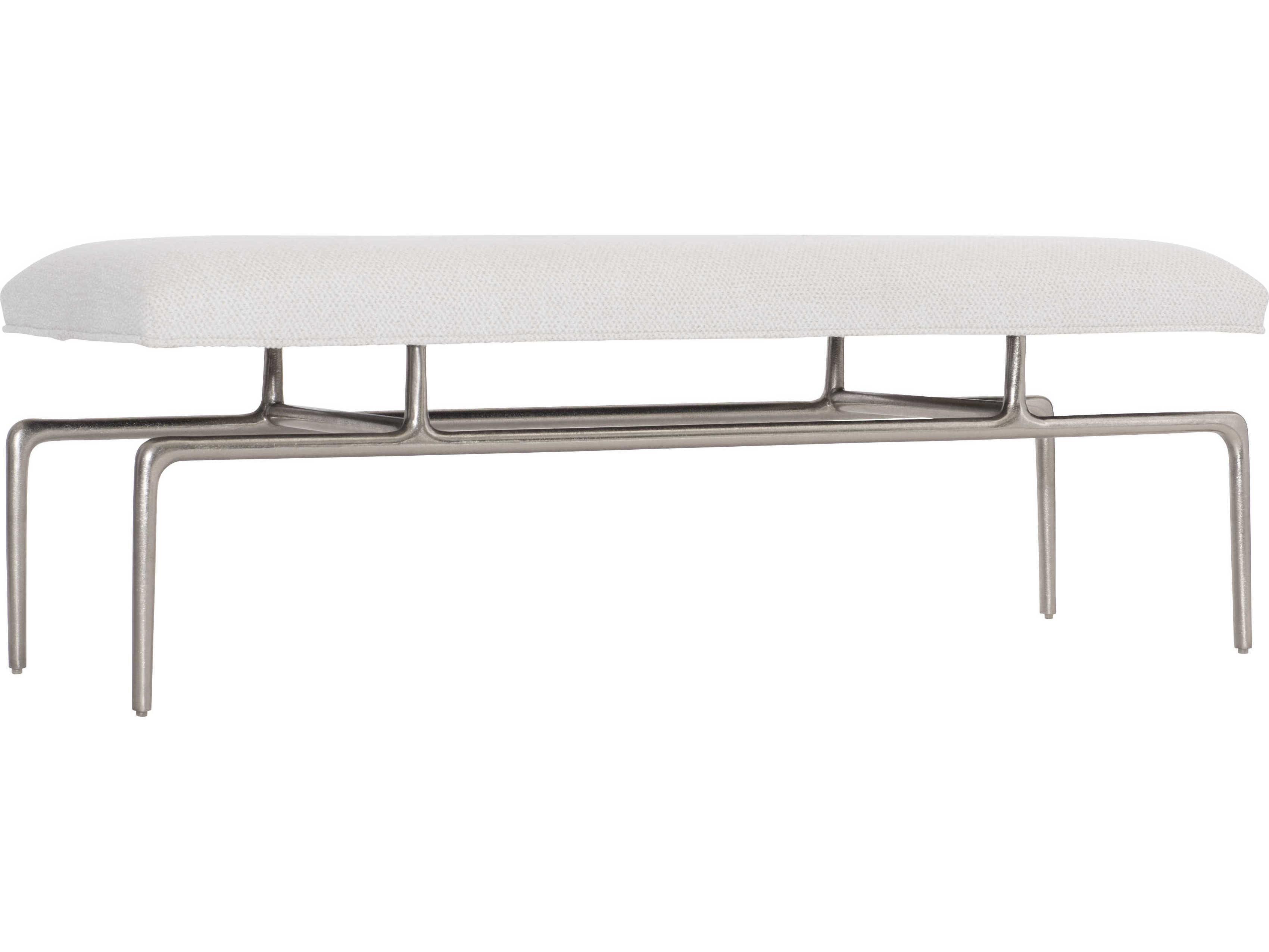 Bernhardt Solaria White Upholstered Accent Bench