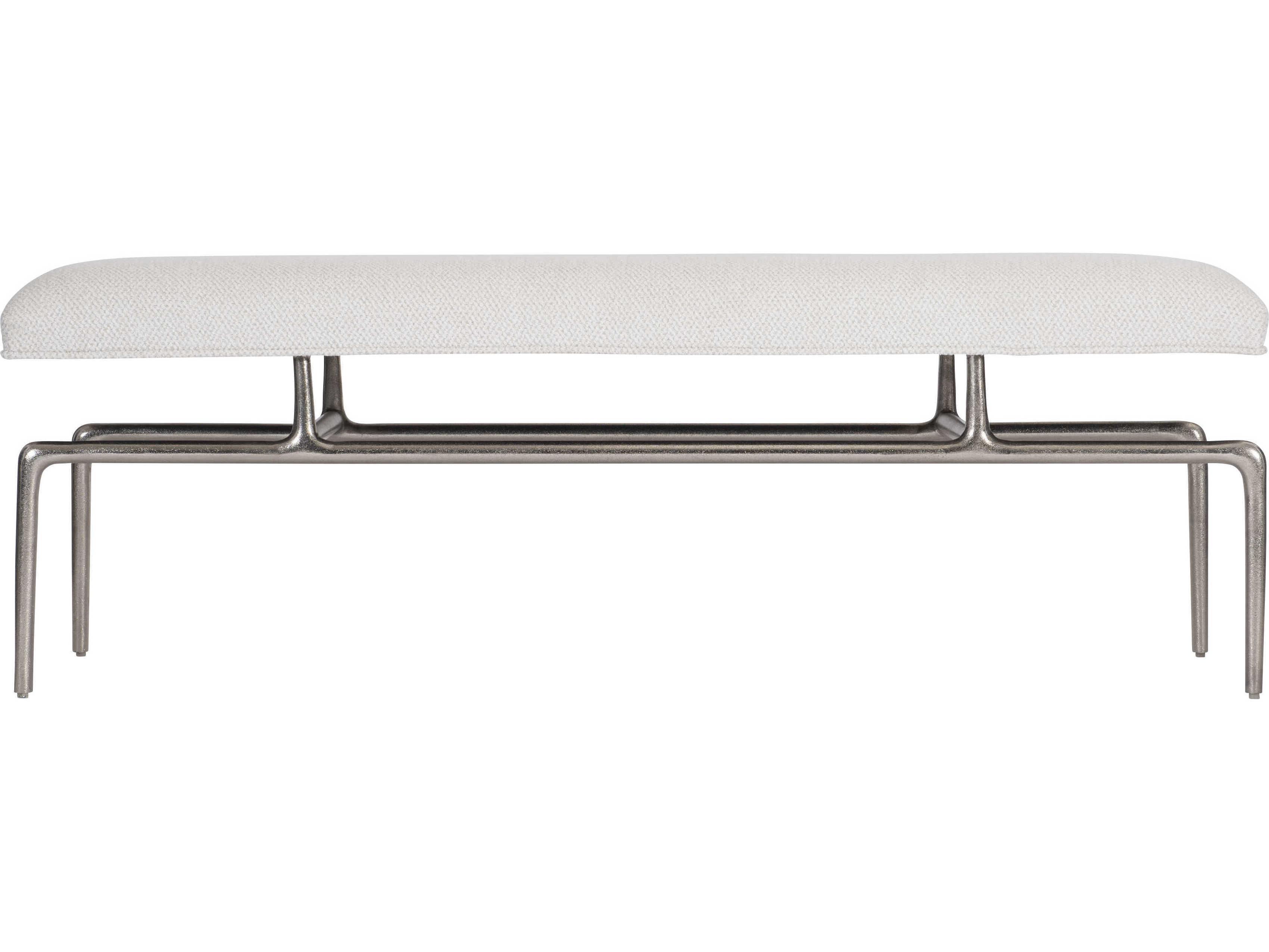 Bernhardt Solaria White Upholstered Accent Bench