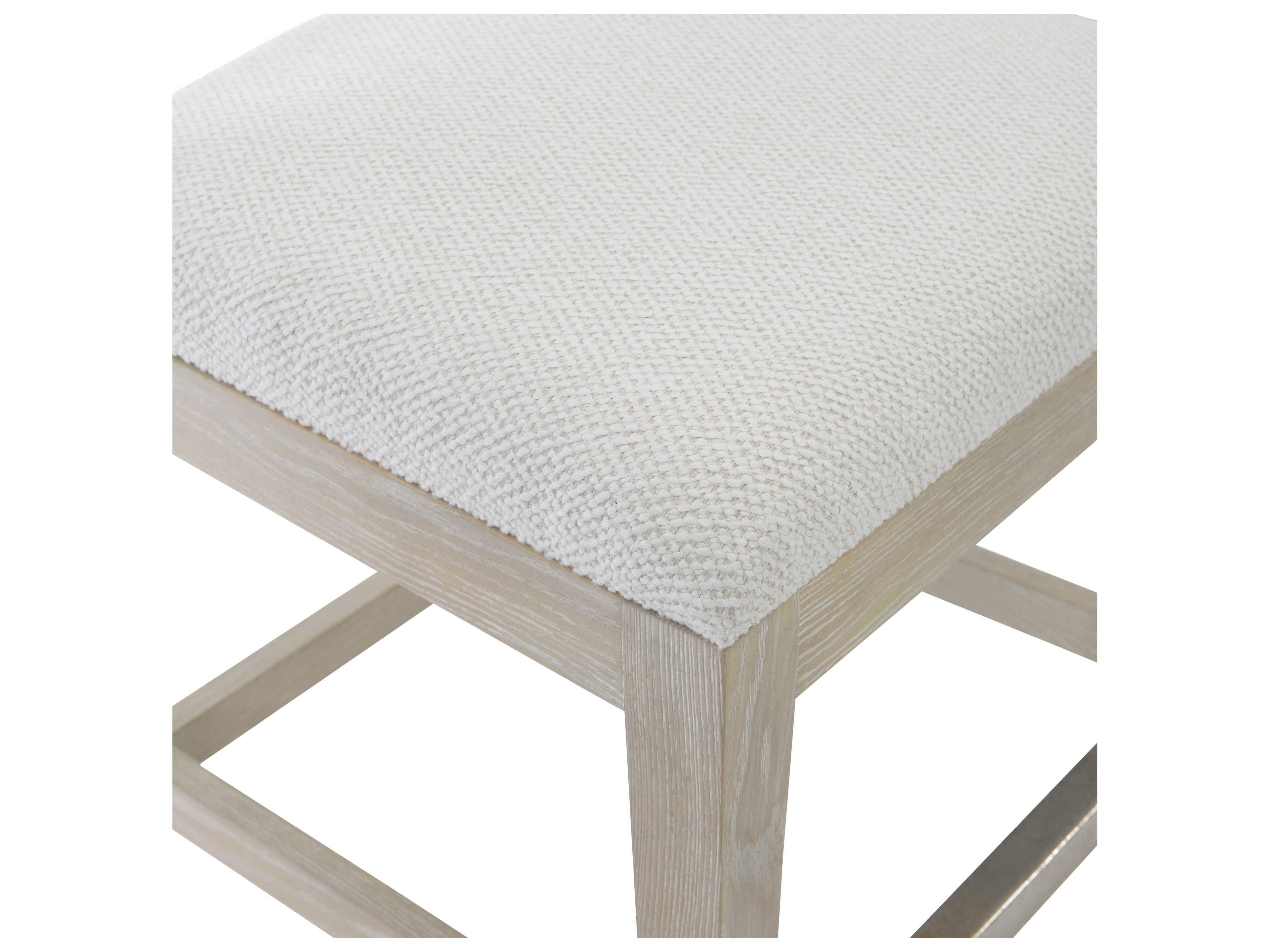 Bernhardt Solaria Upholstered Oak Wood Counter Stool