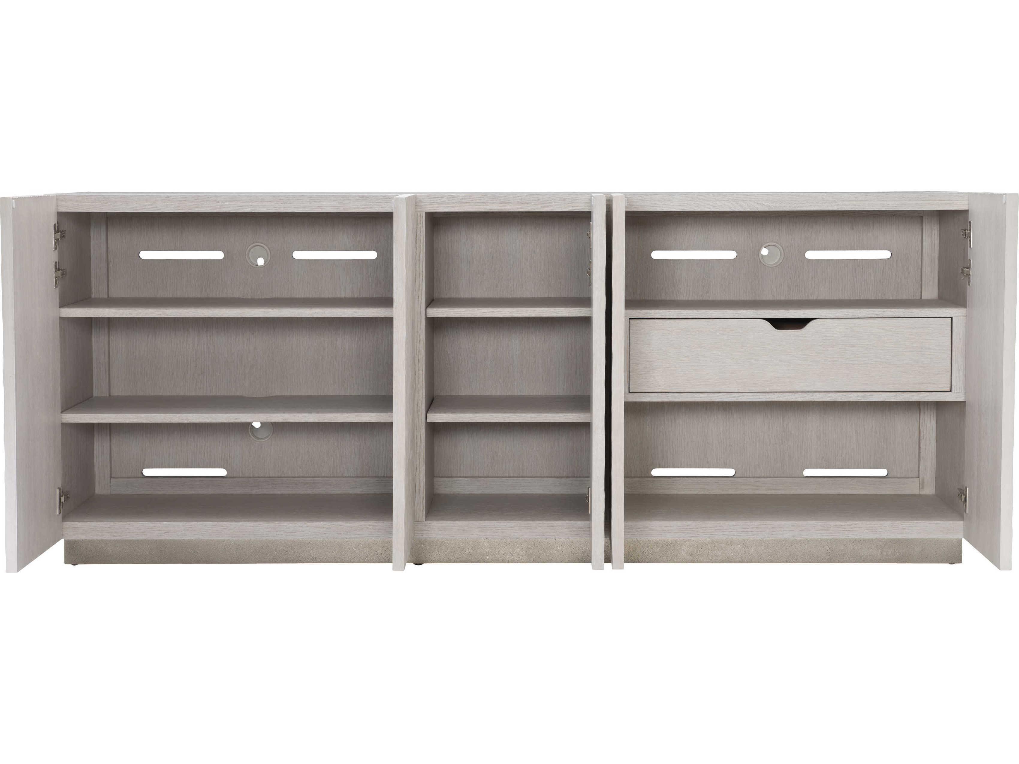 Bernhardt Solaria 80" Oak Wood Entertainment Credenza