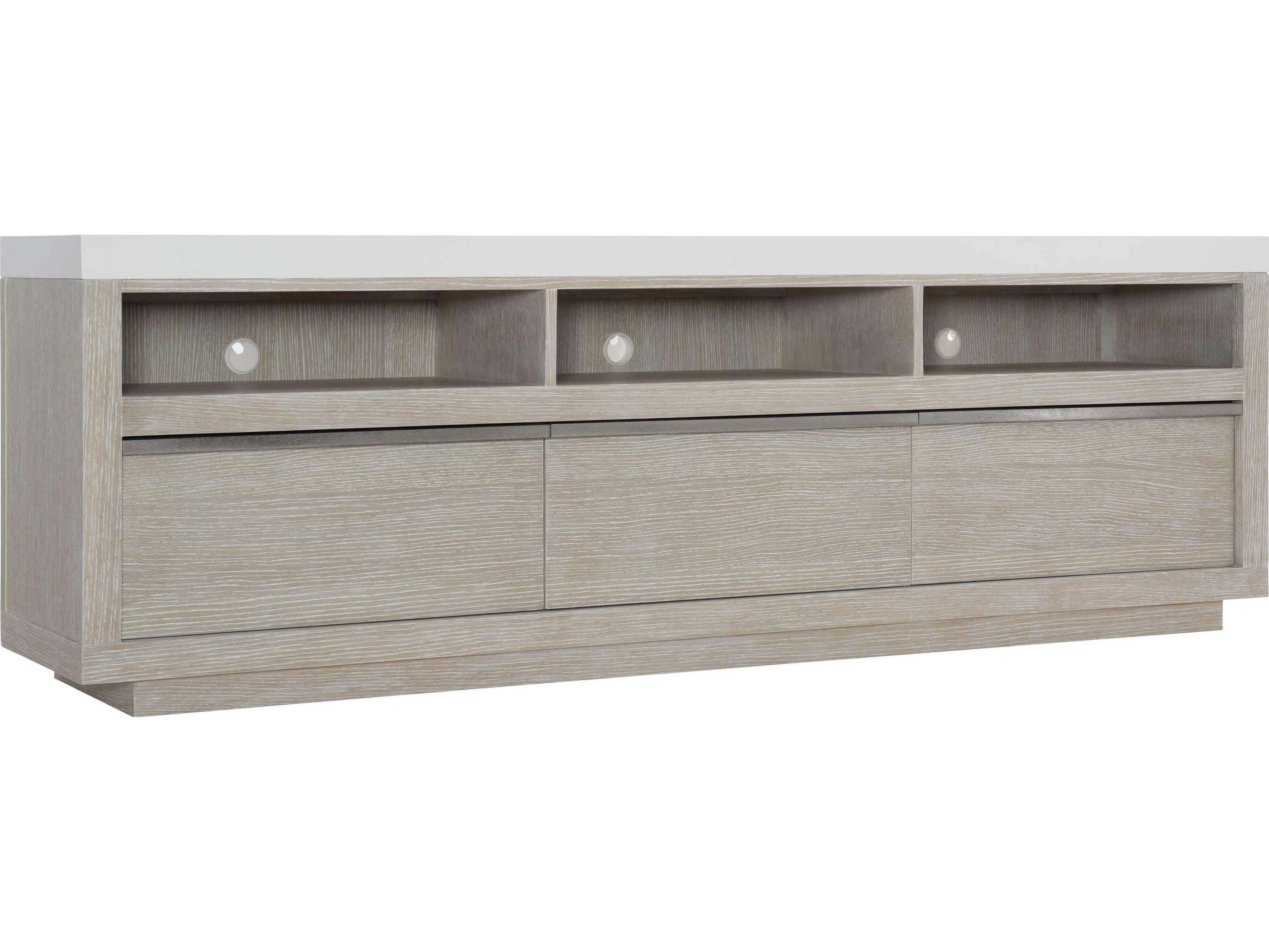 Bernhardt Solaria 88" Oak Wood Entertainment Credenza