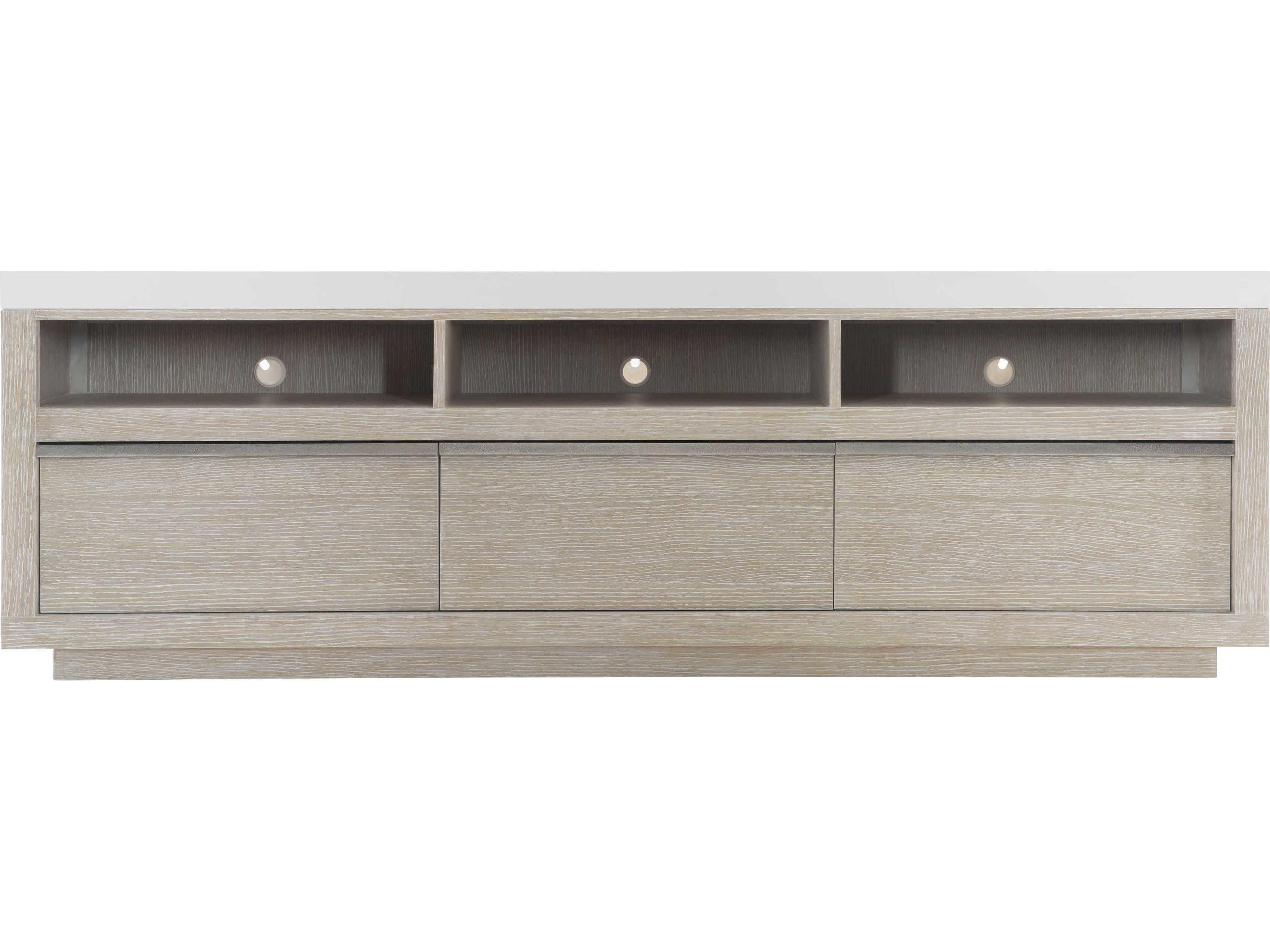 Bernhardt Solaria 88" Oak Wood Entertainment Credenza
