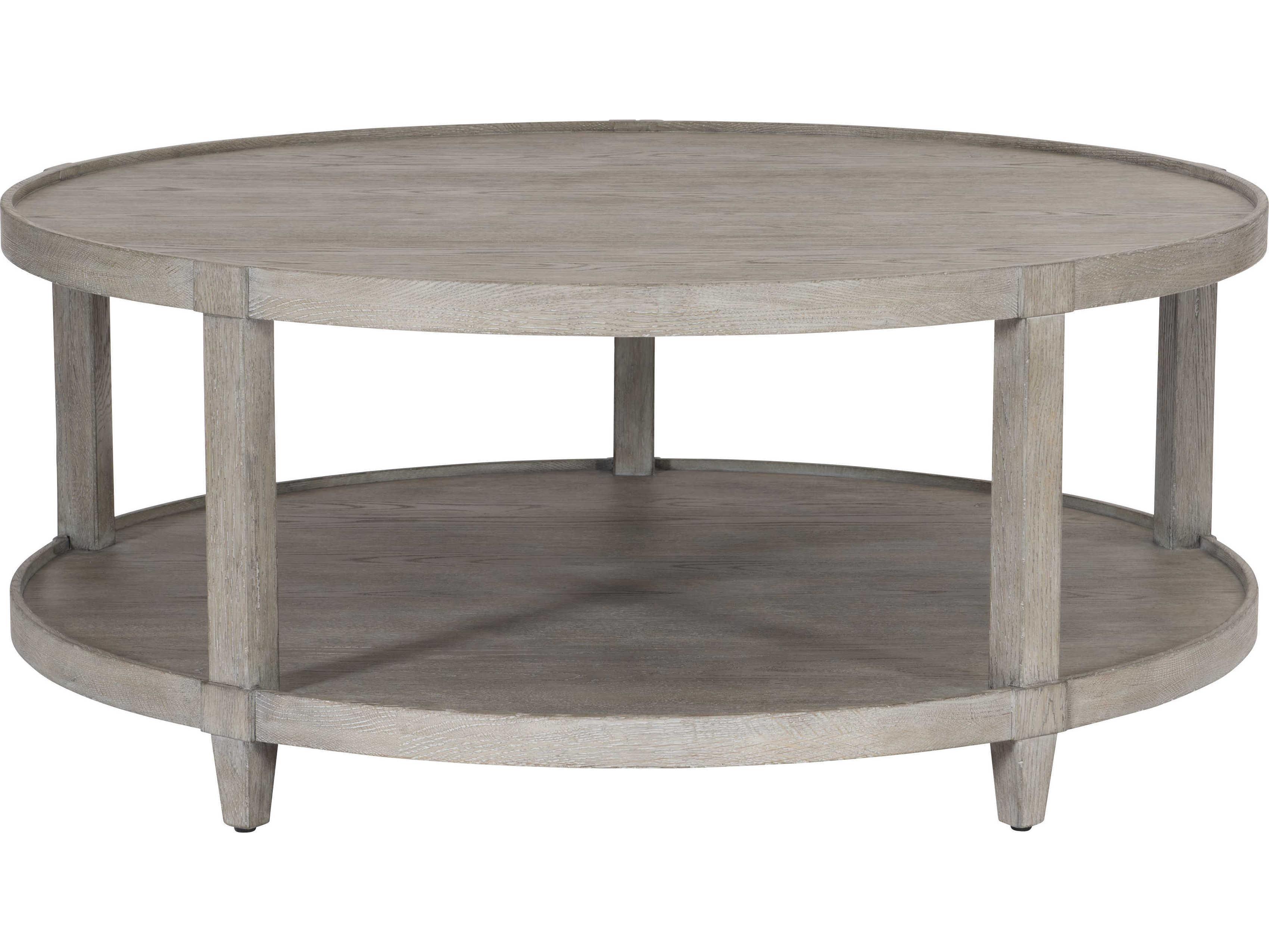 Bernhardt Albion Round Wood Cocktail Table