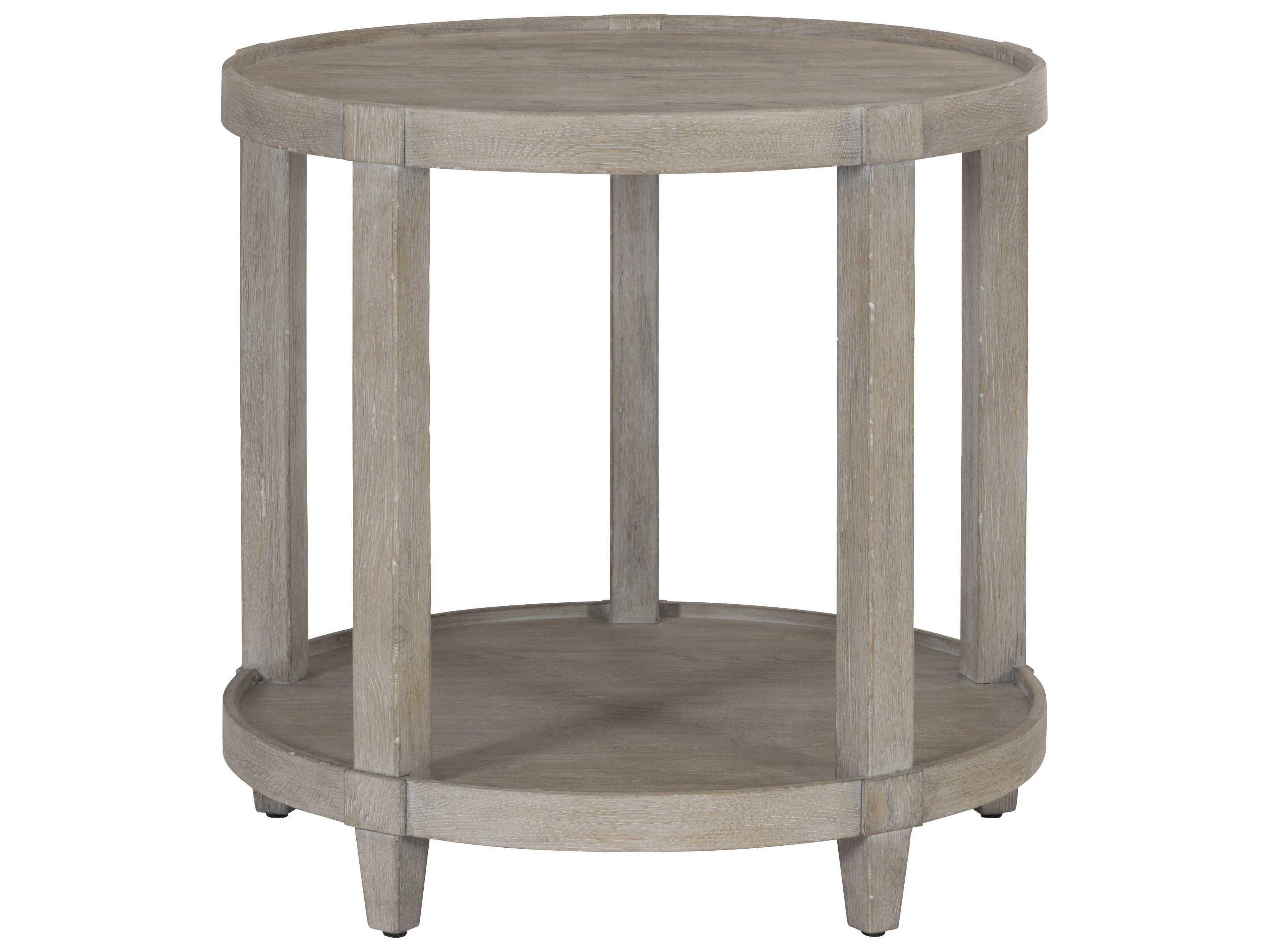 Bernhardt Albion Round Wood End Table