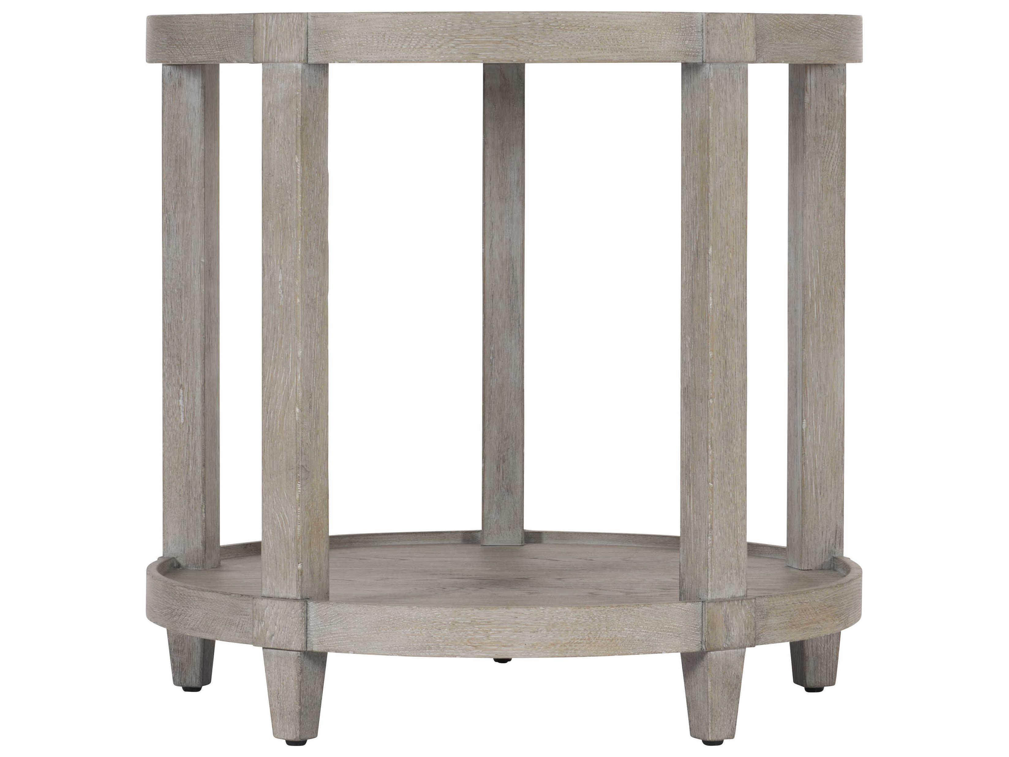 Bernhardt Albion Round Wood End Table