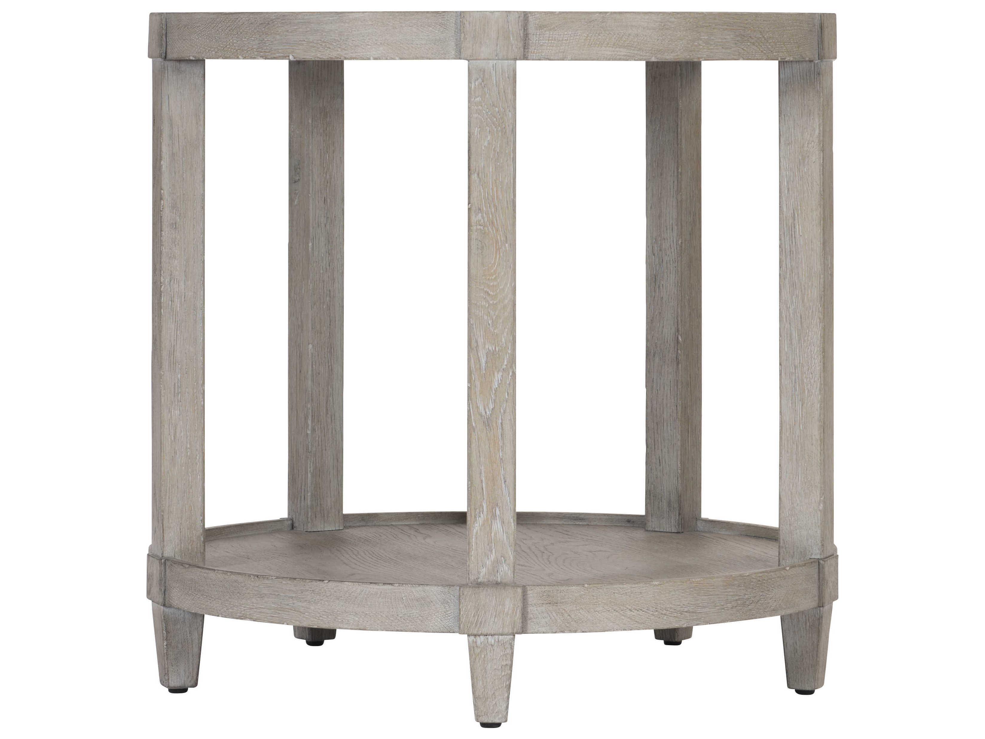 Bernhardt Albion Round Wood End Table