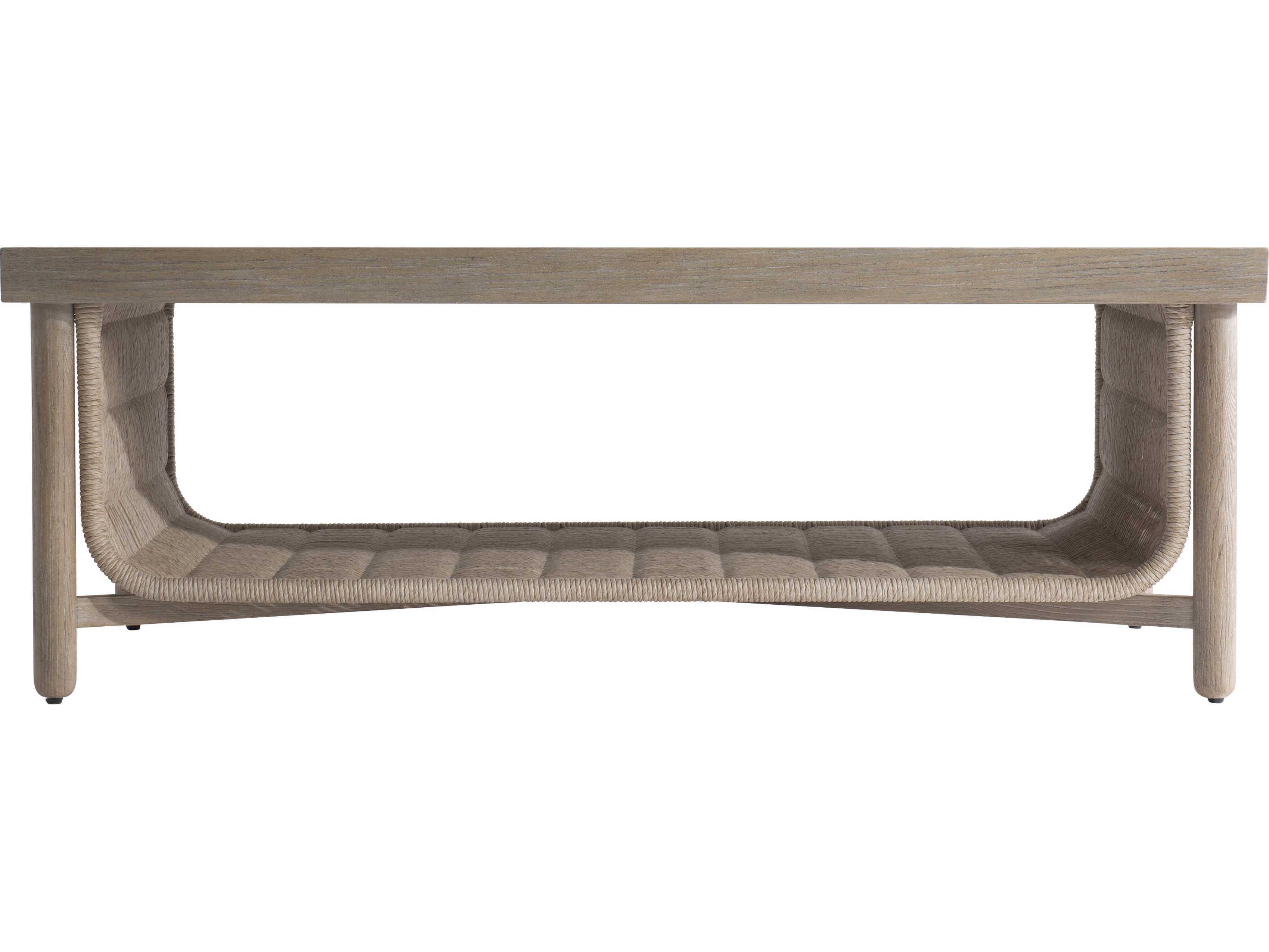 Bernhardt Santiago Rectangular Wood Sandbar Cocktail Table