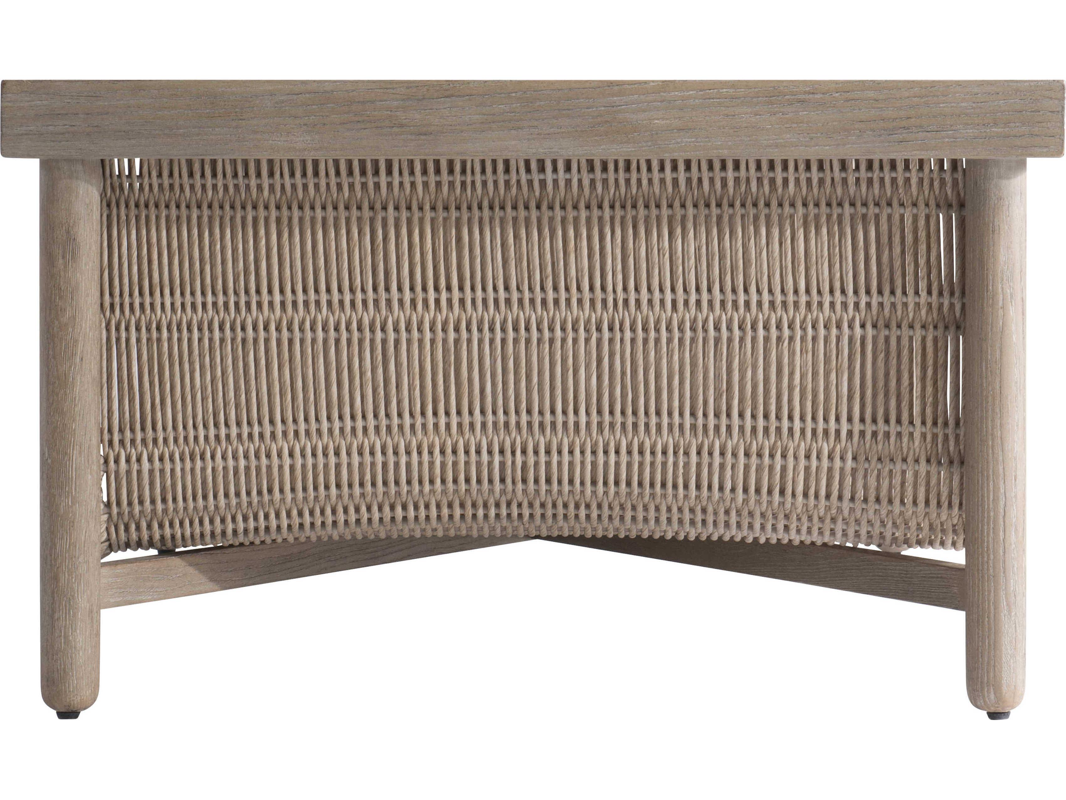 Bernhardt Santiago Rectangular Wood Sandbar Cocktail Table