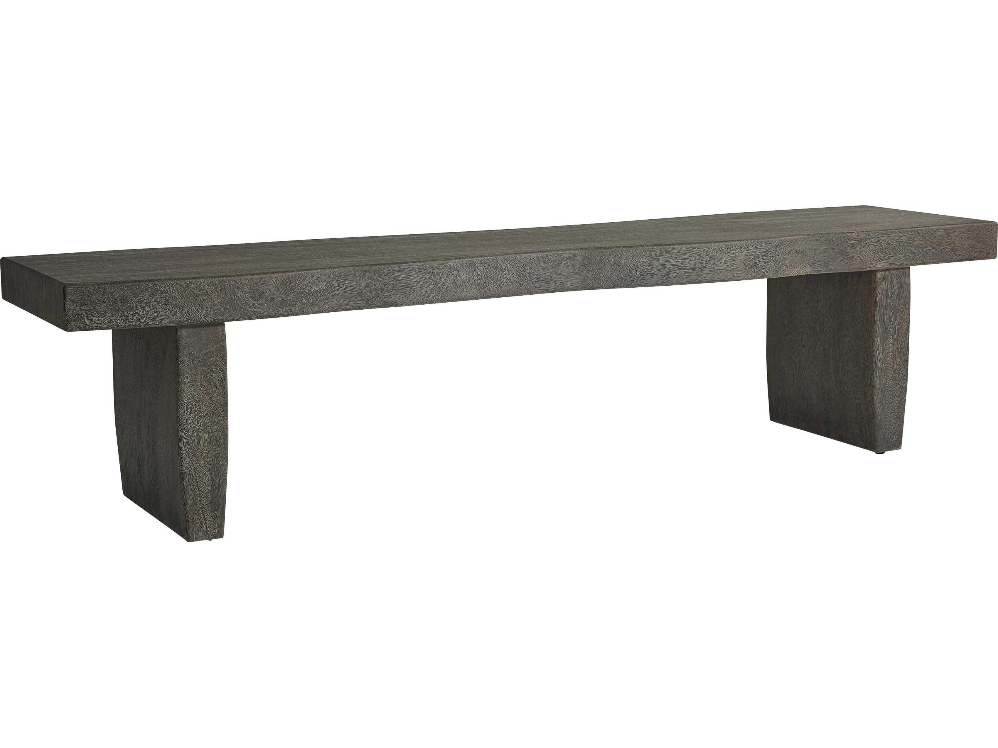 Bernhardt Interiors Smoked Truffle Gray Accent Bench