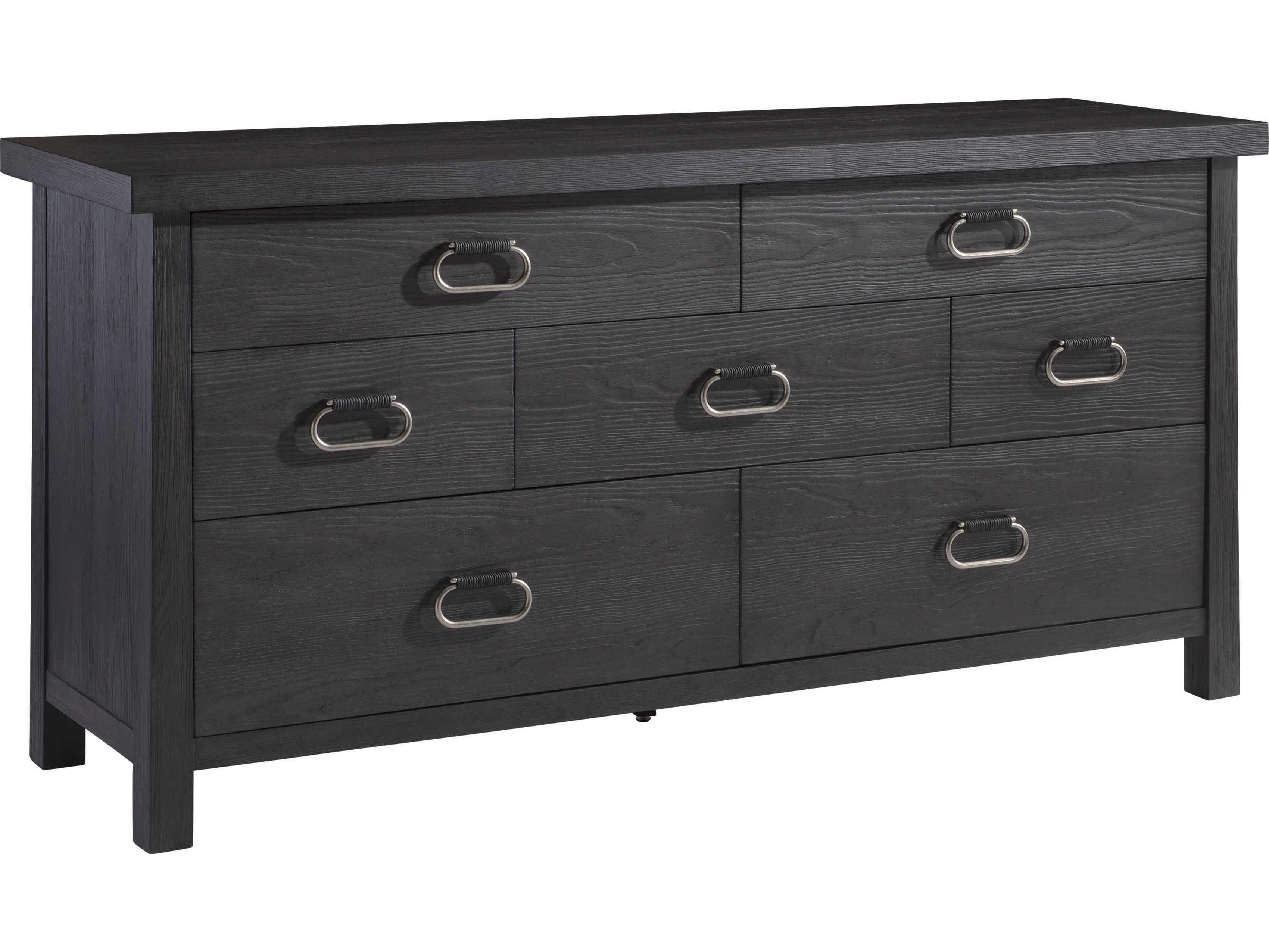 Bernhardt Trianon 7-Drawers Black Double Dresser