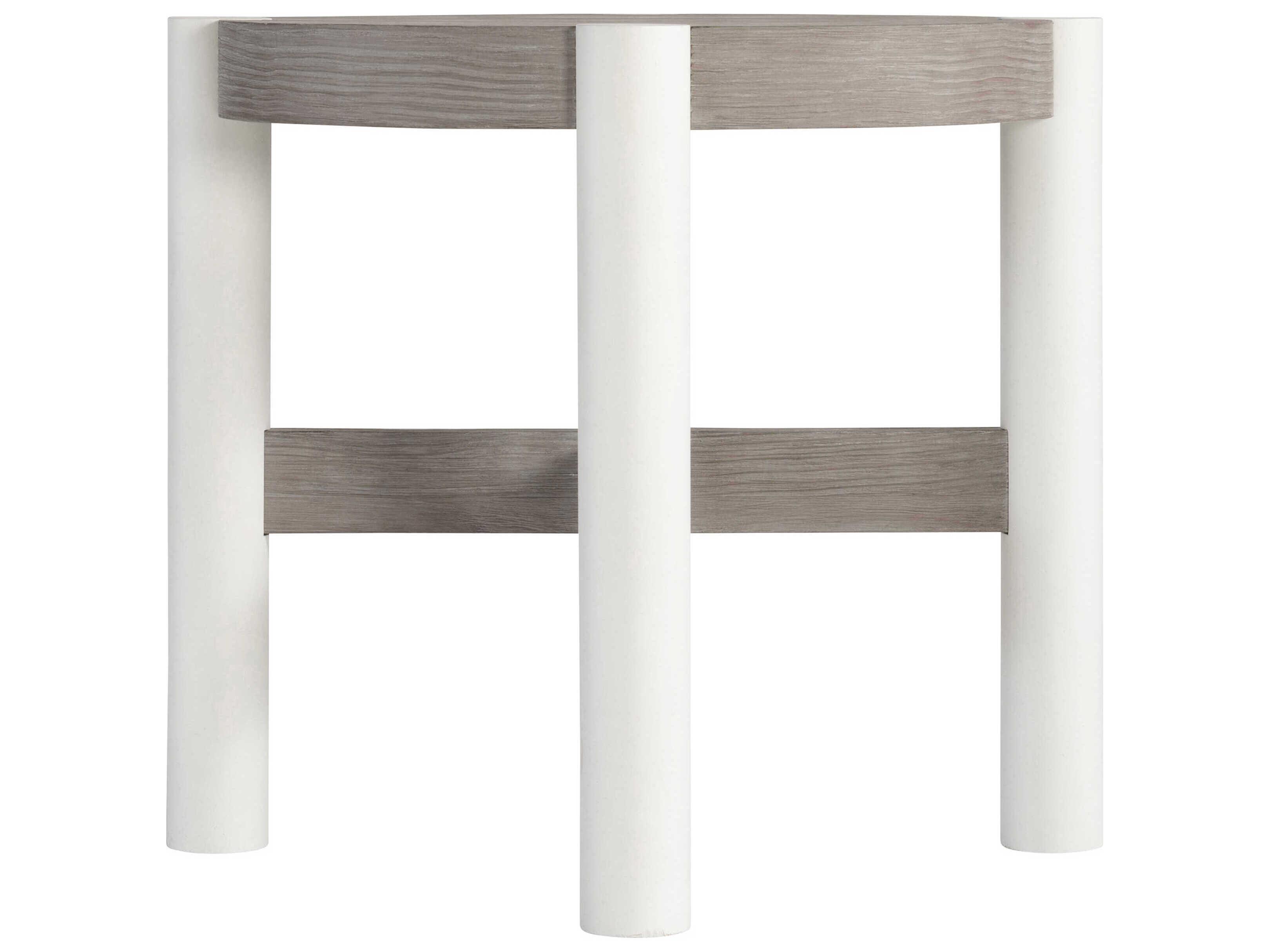 Bernhardt Trianon Round Wood Gris End Table