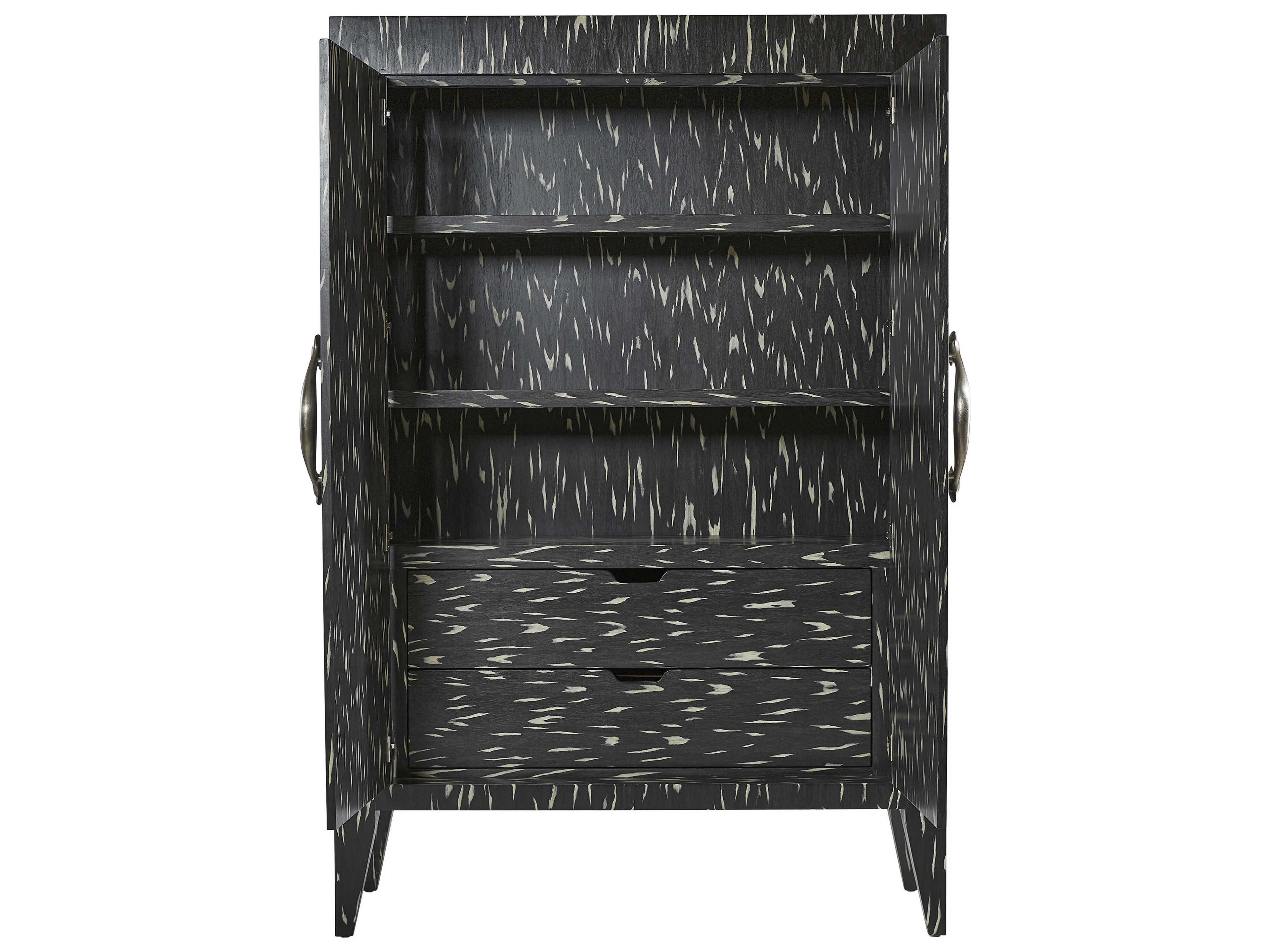 Bernhardt Trianon Contrast Ebony Black Wardrobe Armoire