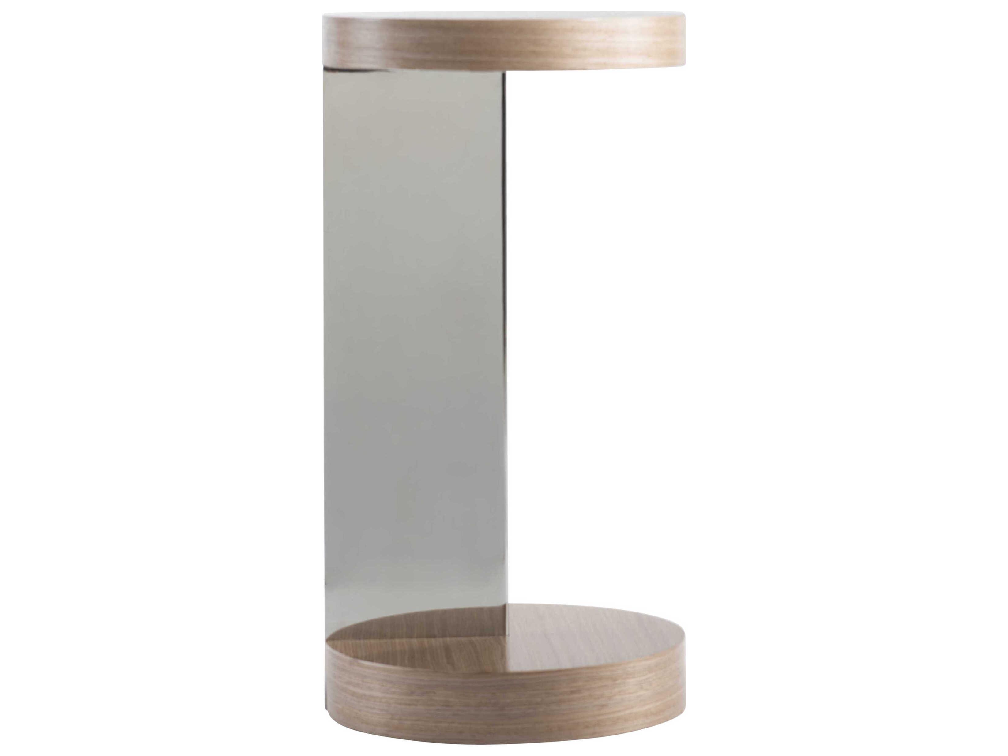 Bernhardt Modulum Round Wood Sahara Accent Table