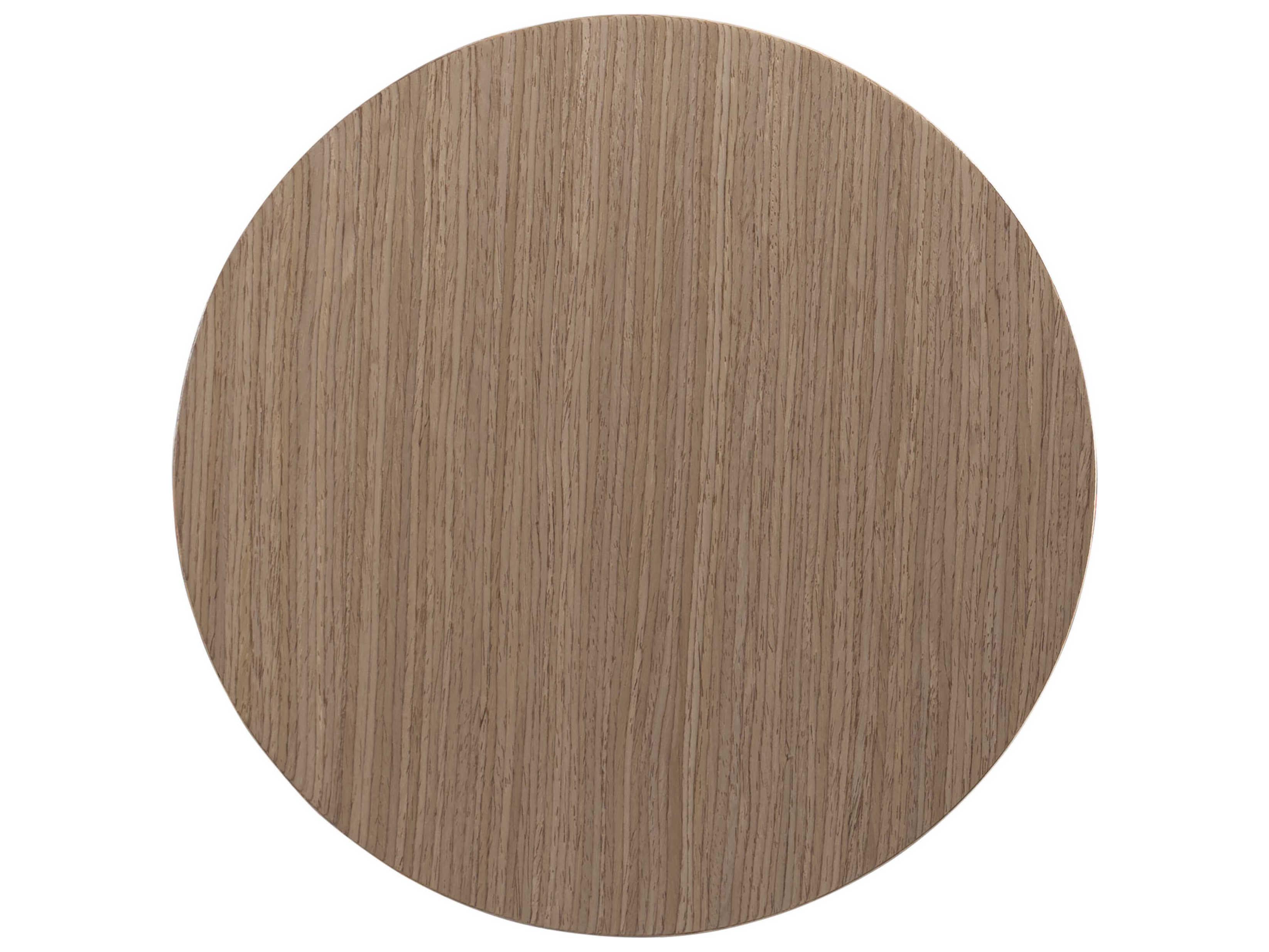 Bernhardt Modulum Round Wood Sahara Accent Table