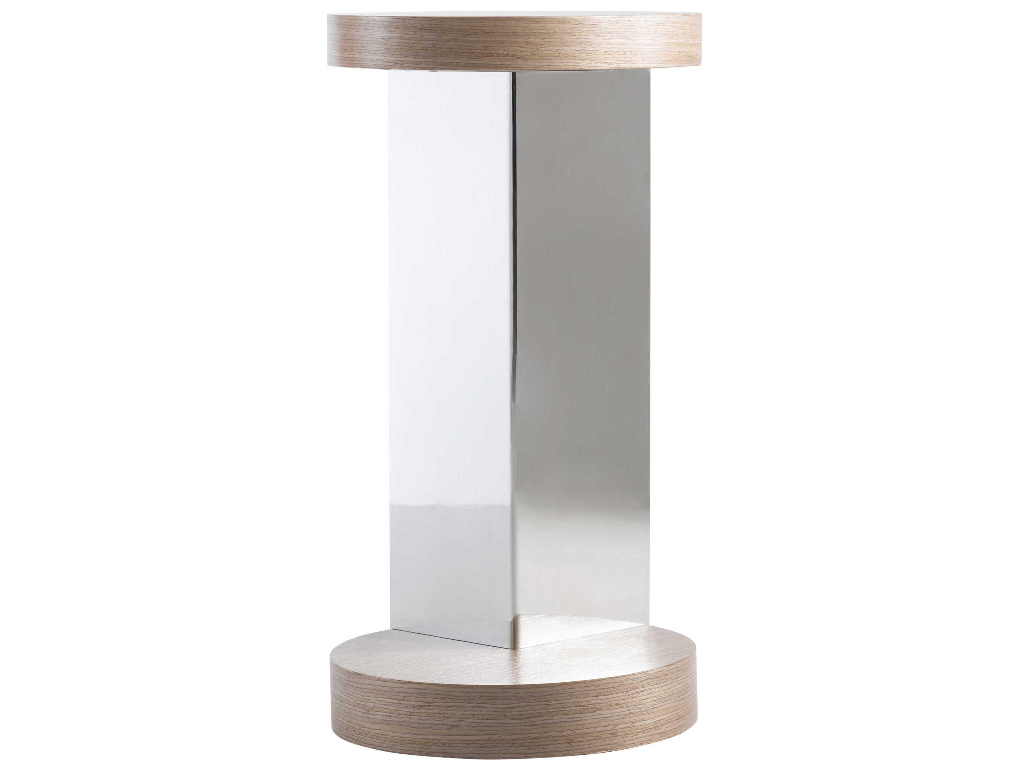 Bernhardt Modulum Round Wood Sahara Accent Table