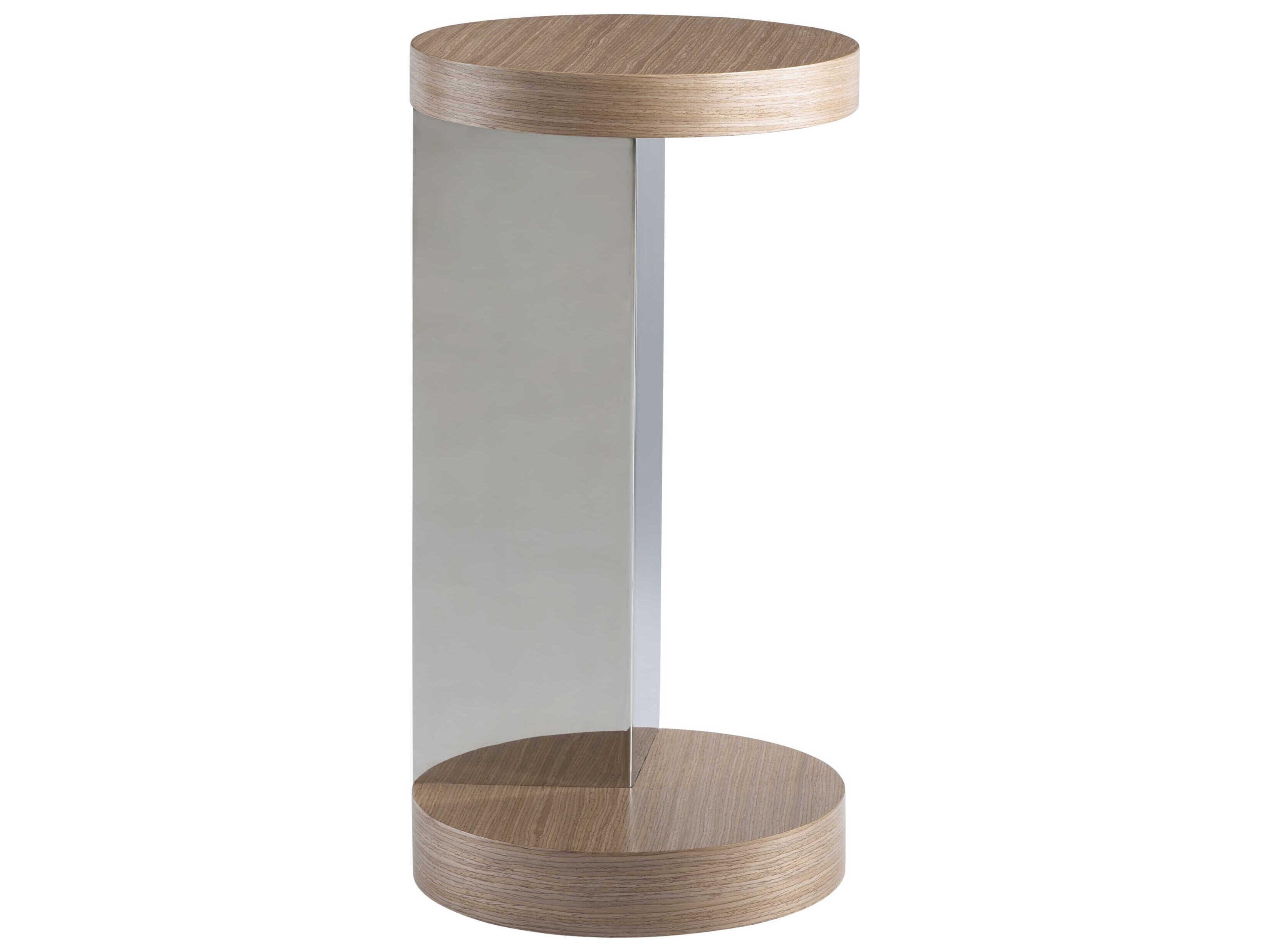 Bernhardt Modulum Round Wood Sahara Accent Table