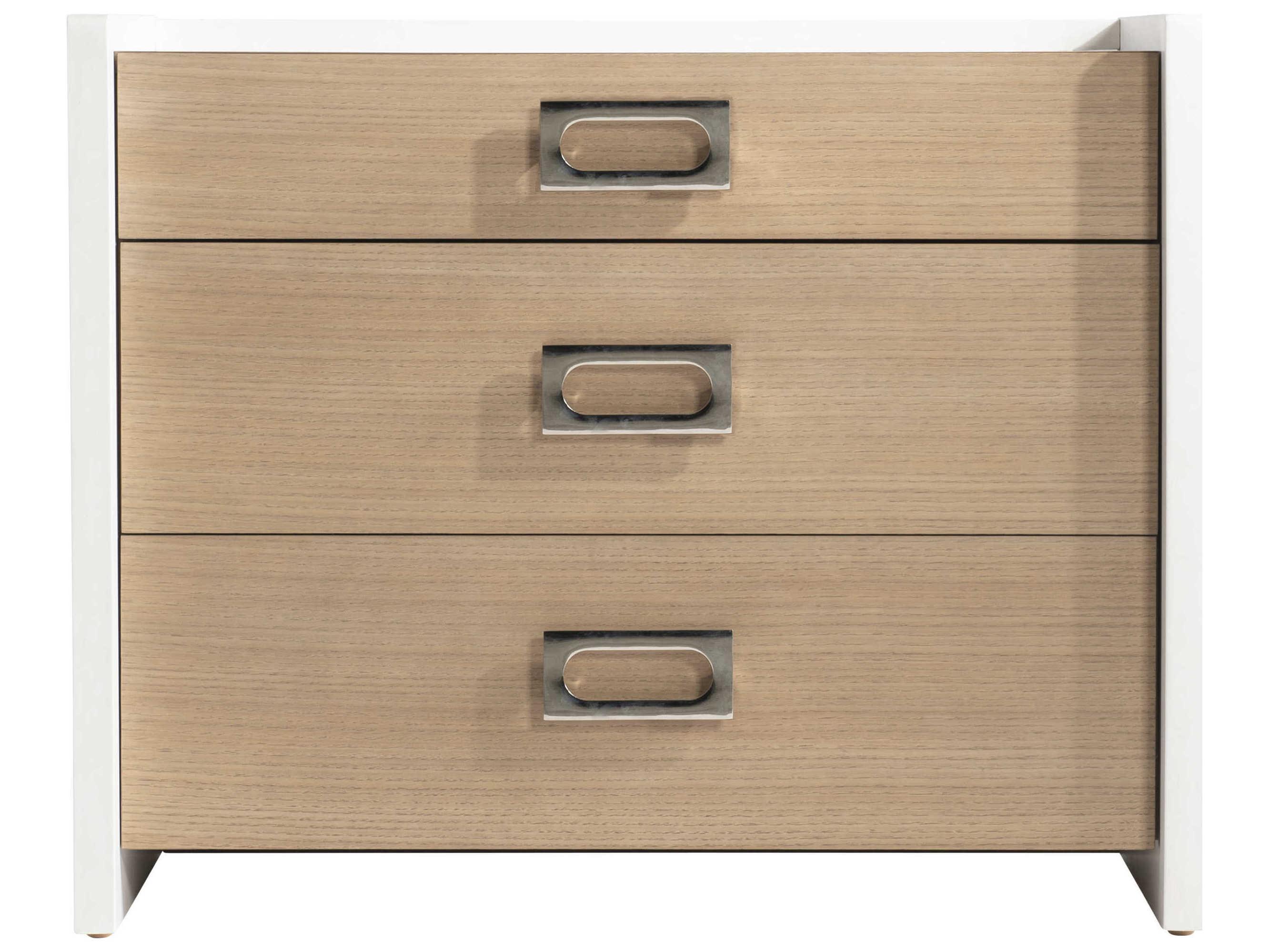 Bernhardt Modulum 3-Drawers Brown Nightstand