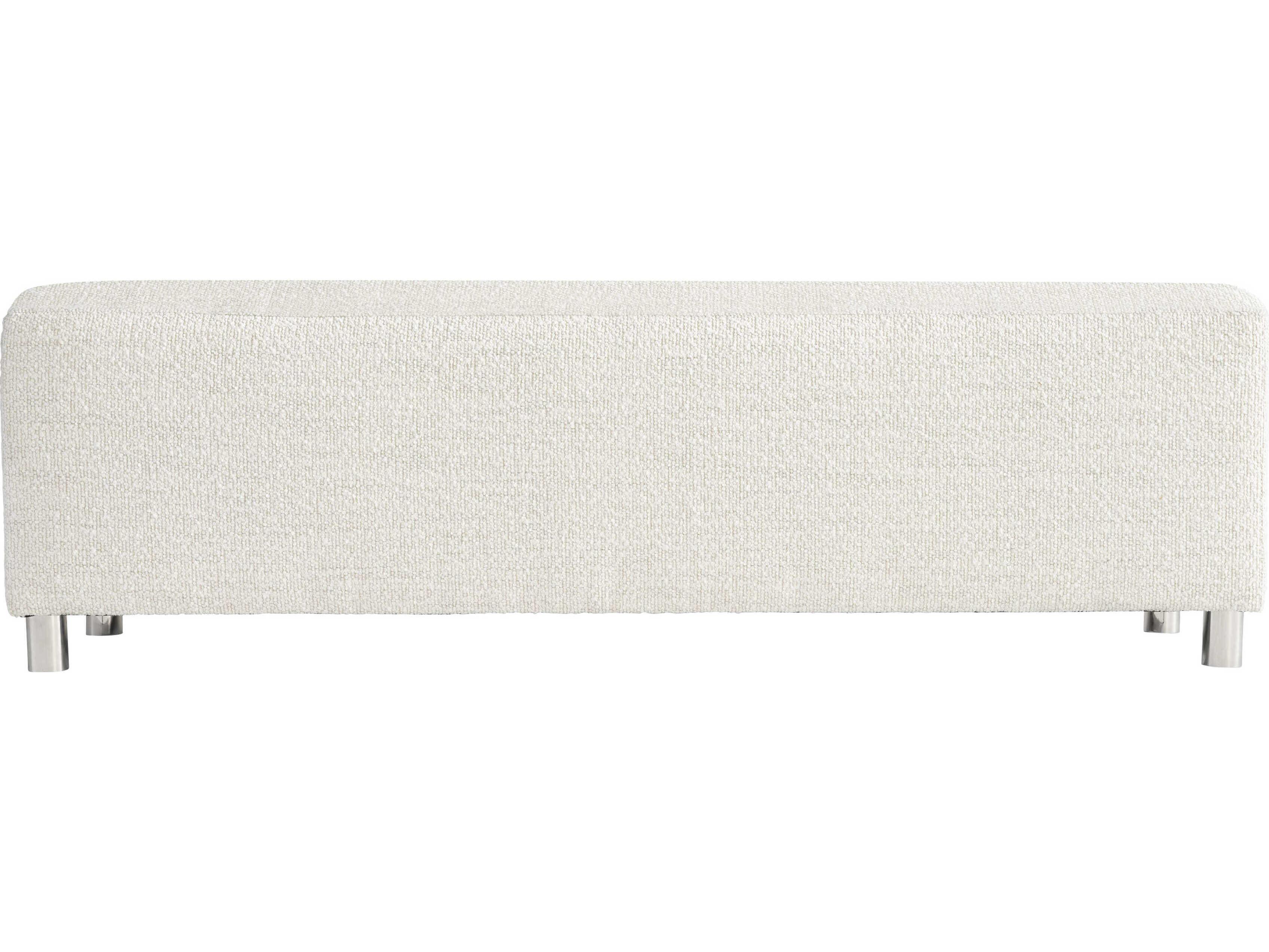 Bernhardt Modulum Sahara White Upholstered Accent Bench