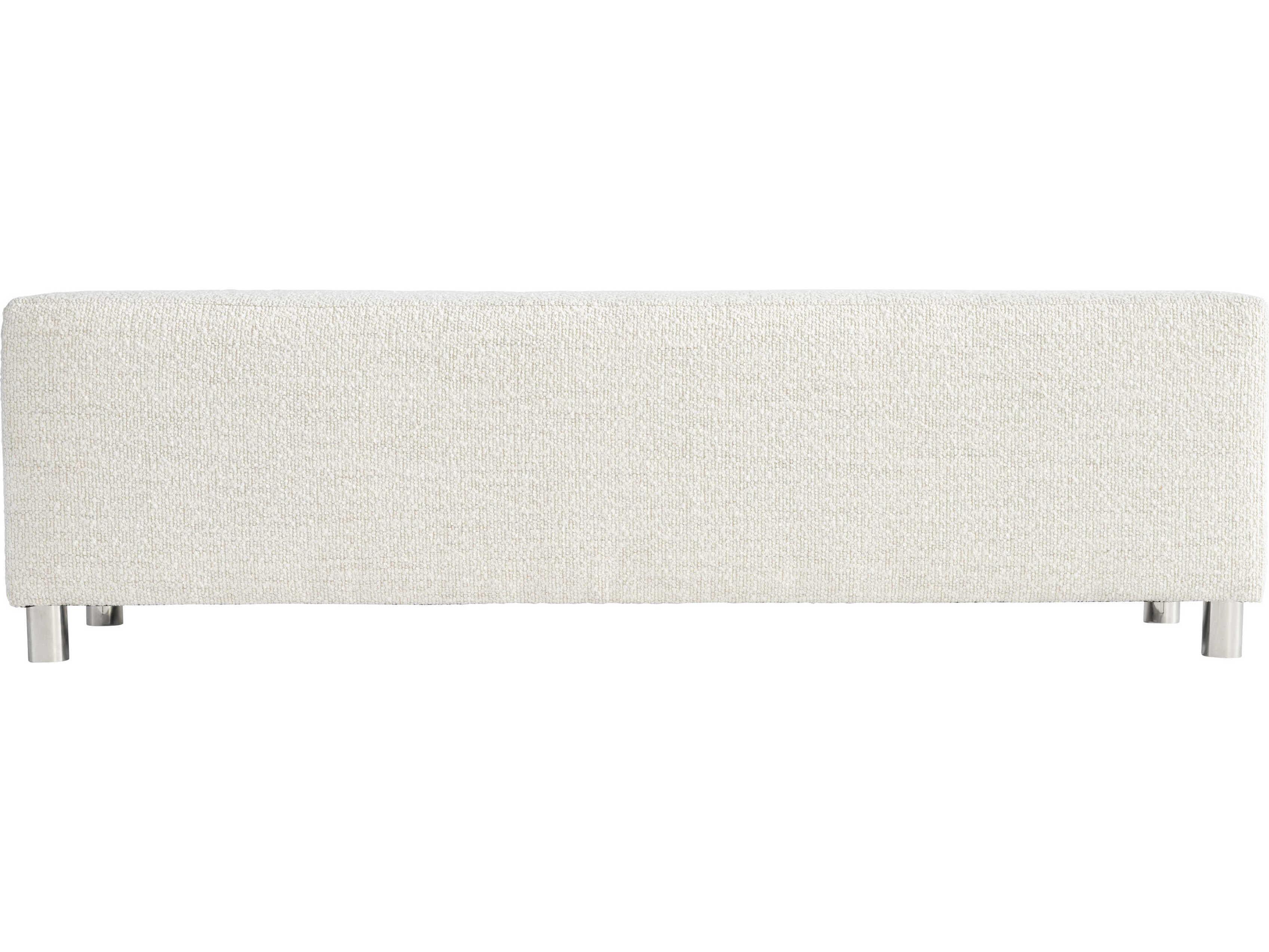 Bernhardt Modulum Sahara White Upholstered Accent Bench