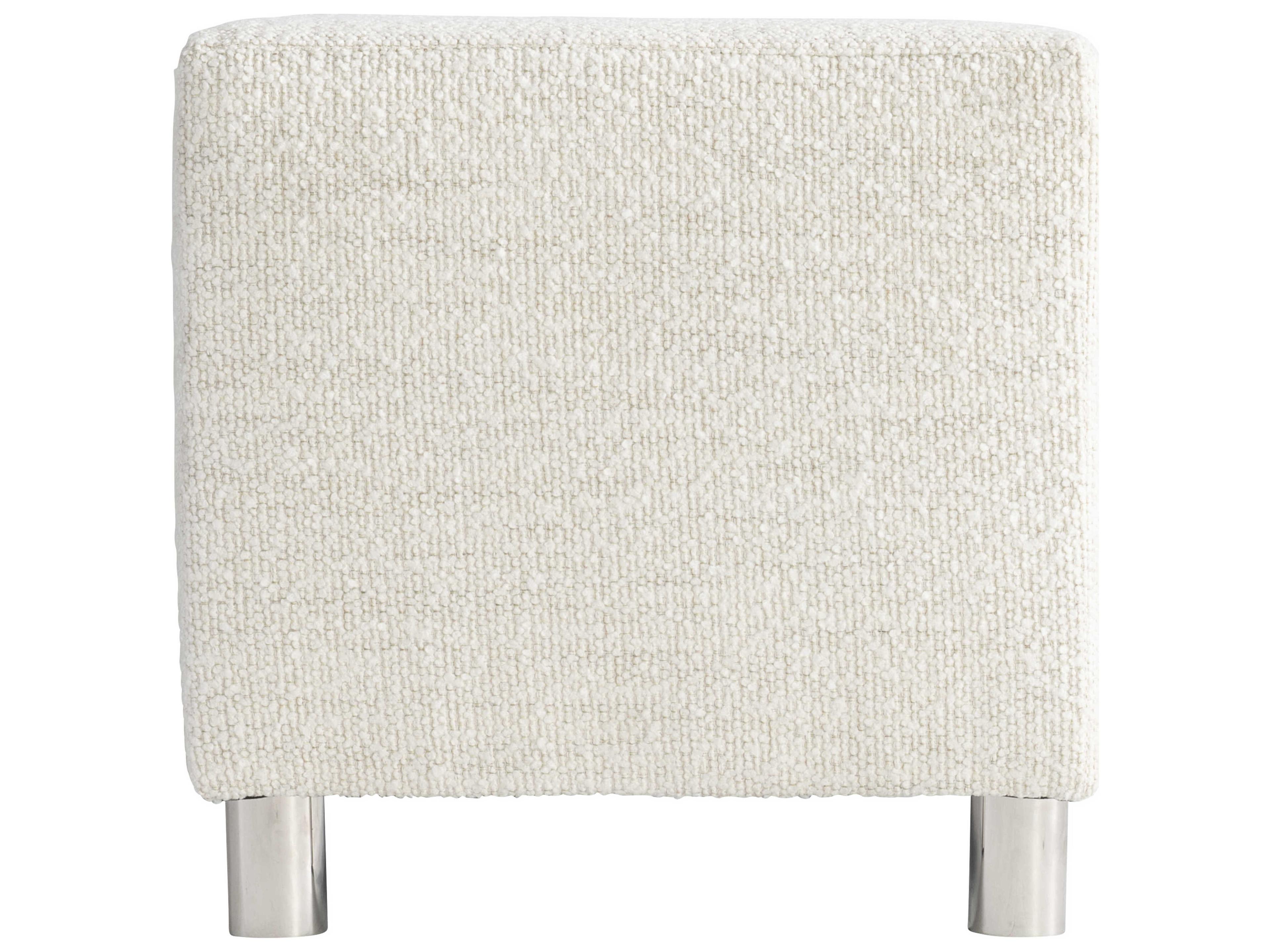 Bernhardt Modulum Sahara White Upholstered Accent Bench