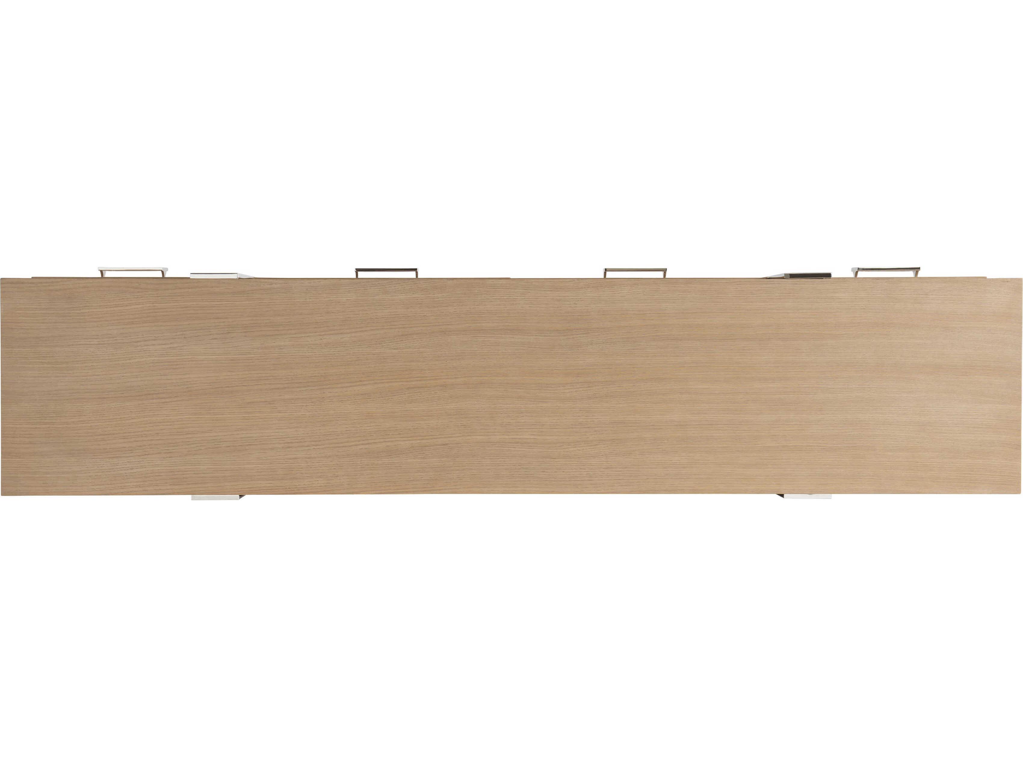 Bernhardt Modulum 84" Sahara Polished Stainless Steel Entertainment Credenza