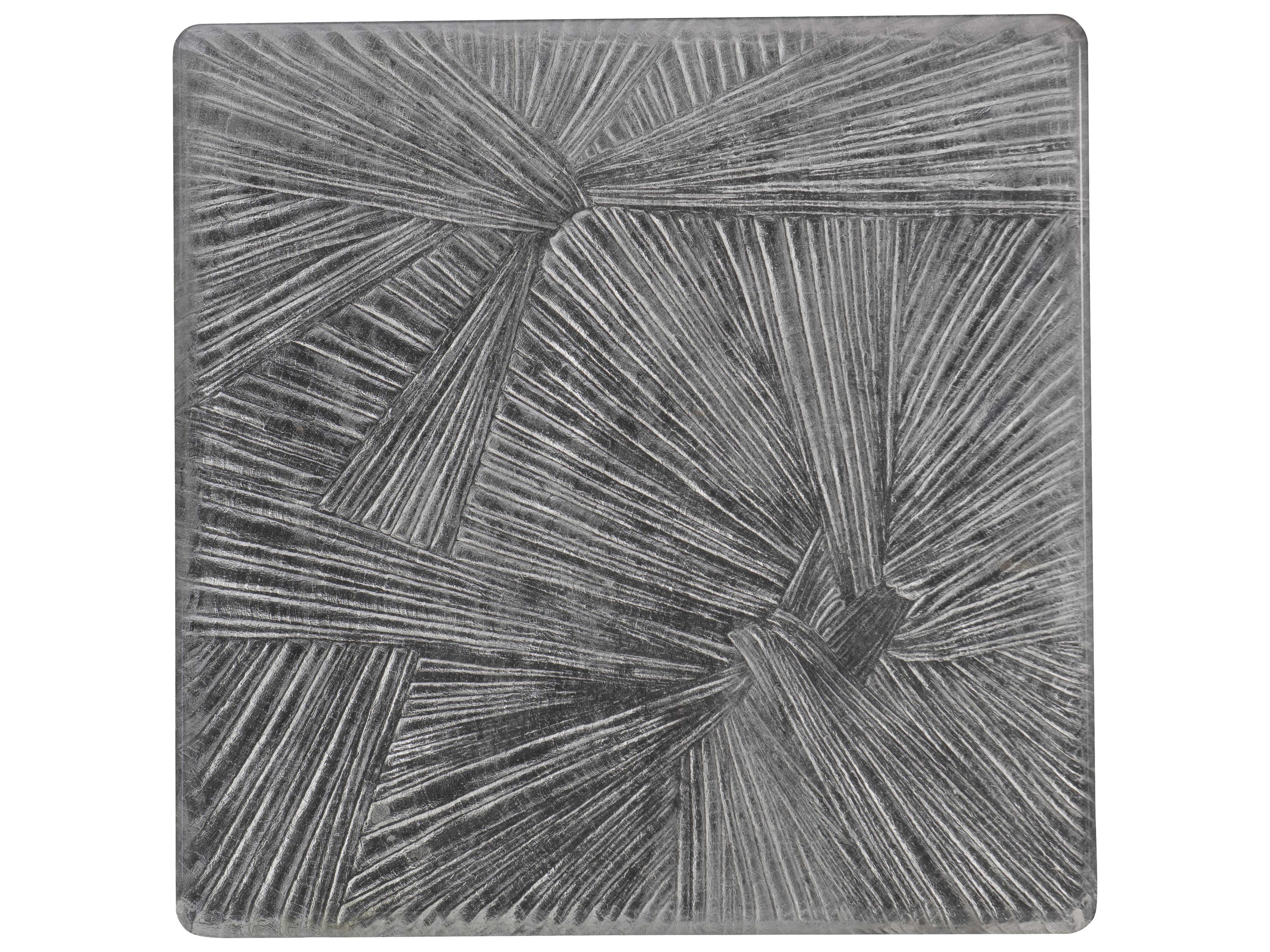 Bernhardt Aura Square Stainless Steel Cocktail Table