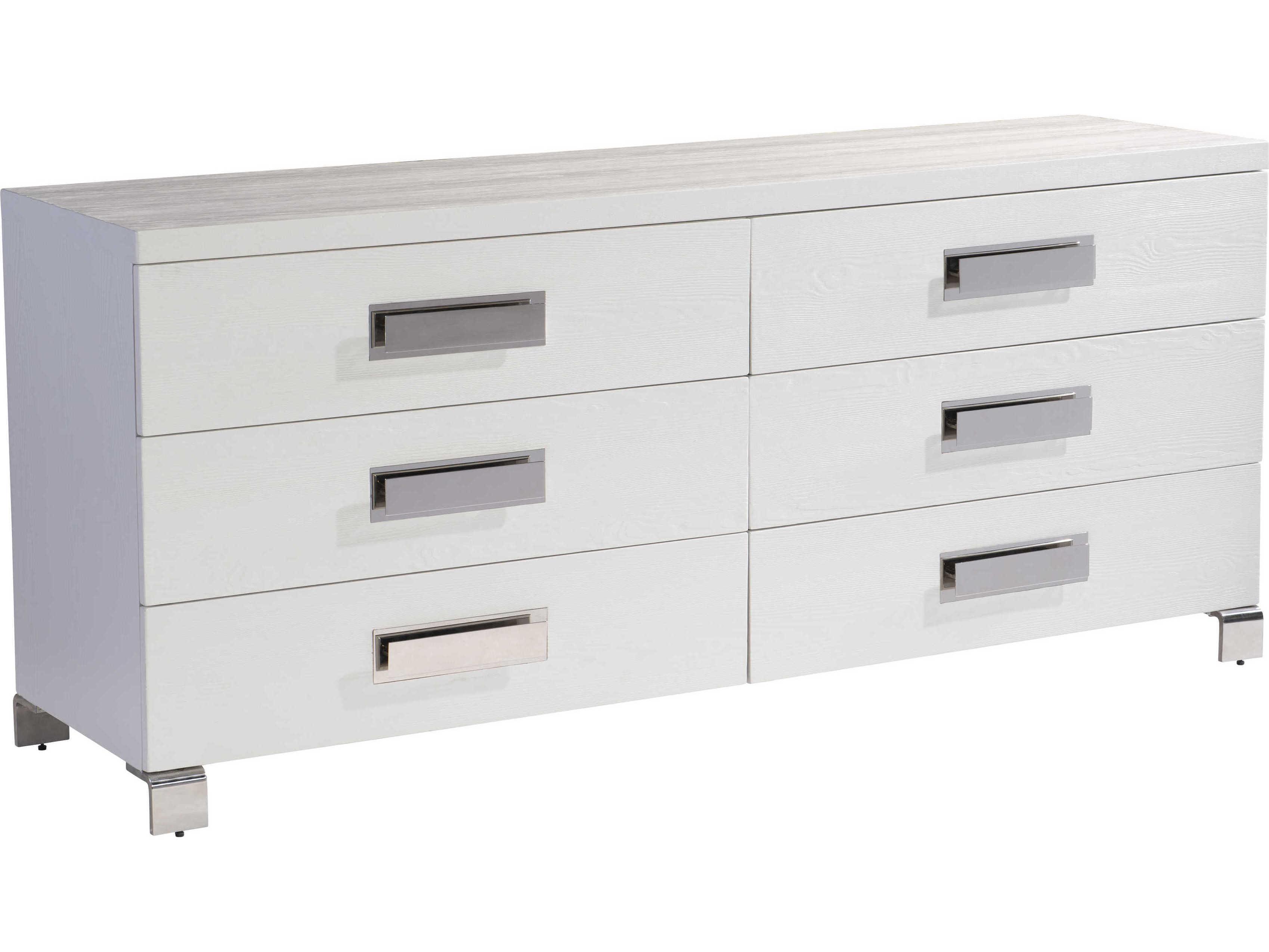 Bernhardt Coro 6-Drawers White Double Dresser