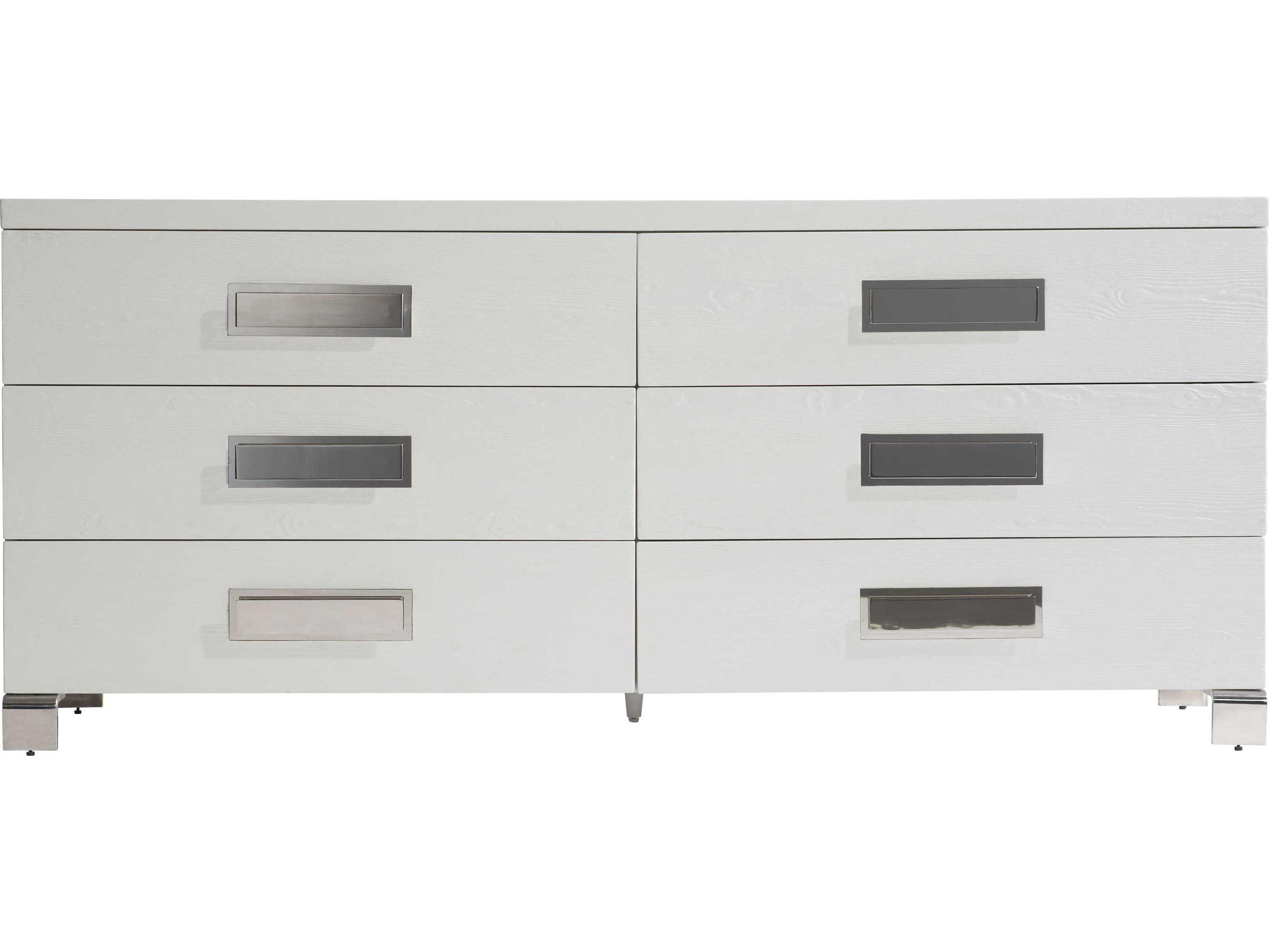 Bernhardt Coro 6-Drawers White Double Dresser