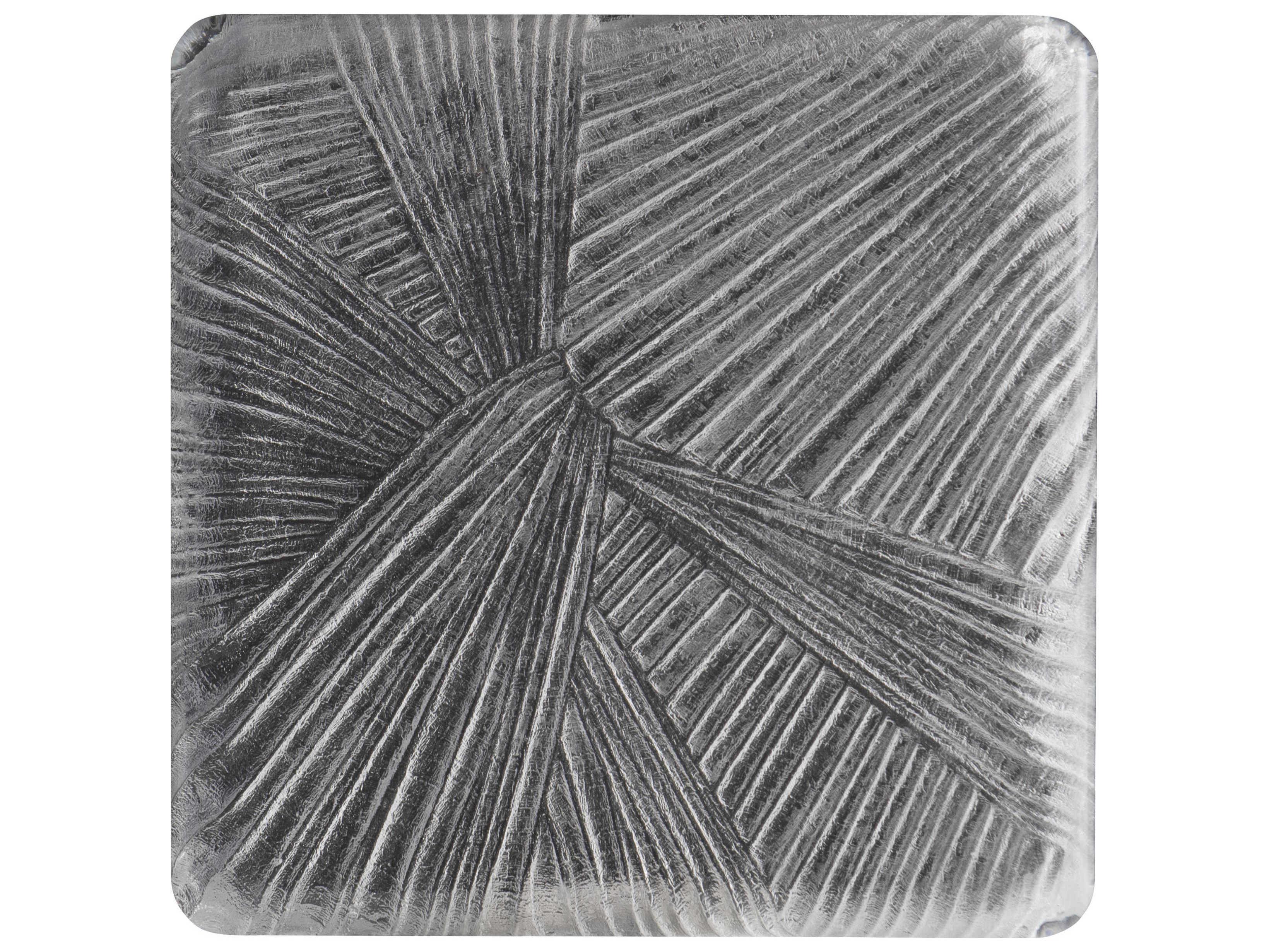 Bernhardt Aura Square Stainless Steel End Table