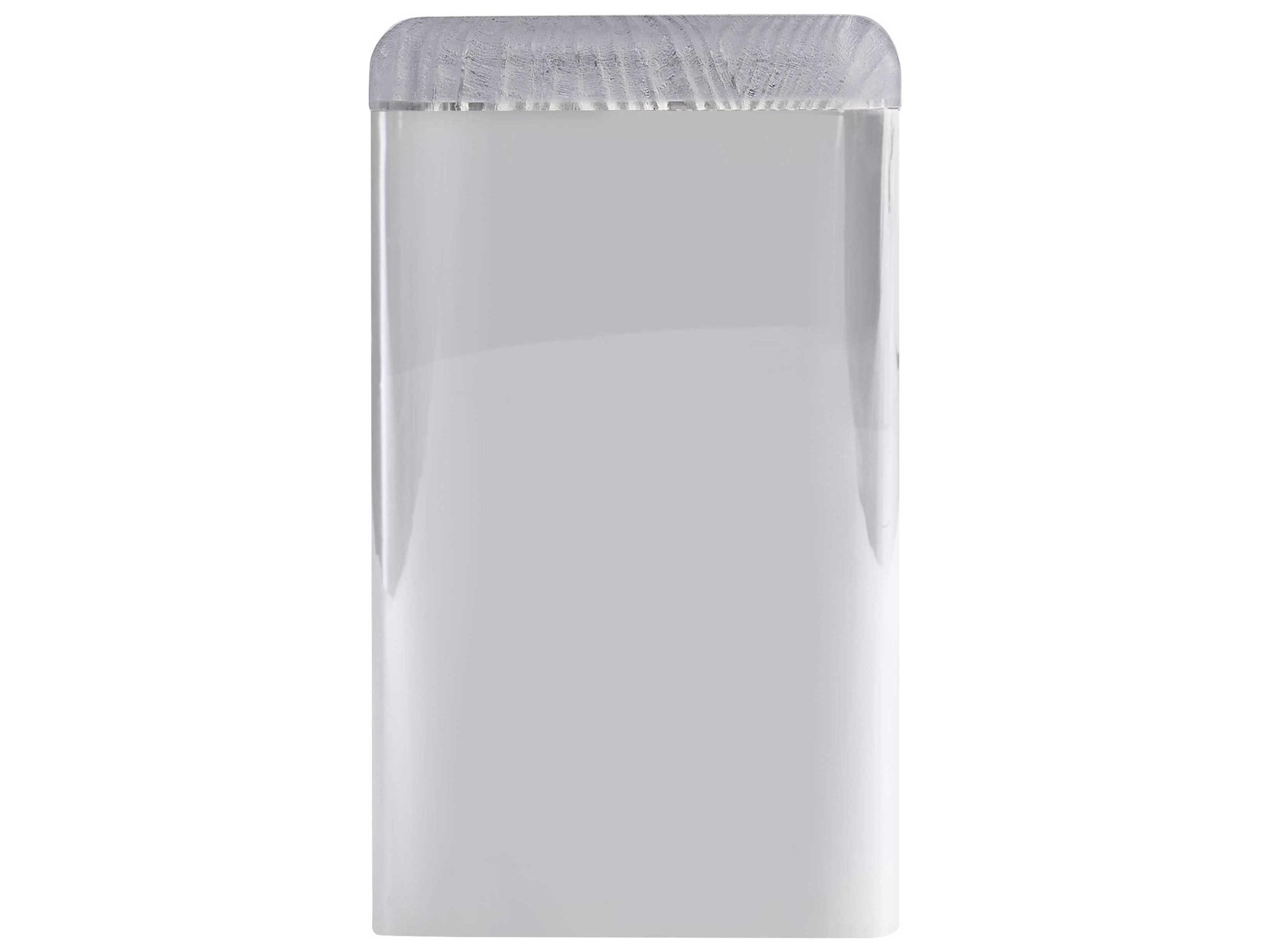 Bernhardt Aura Square Stainless Steel Accent Table