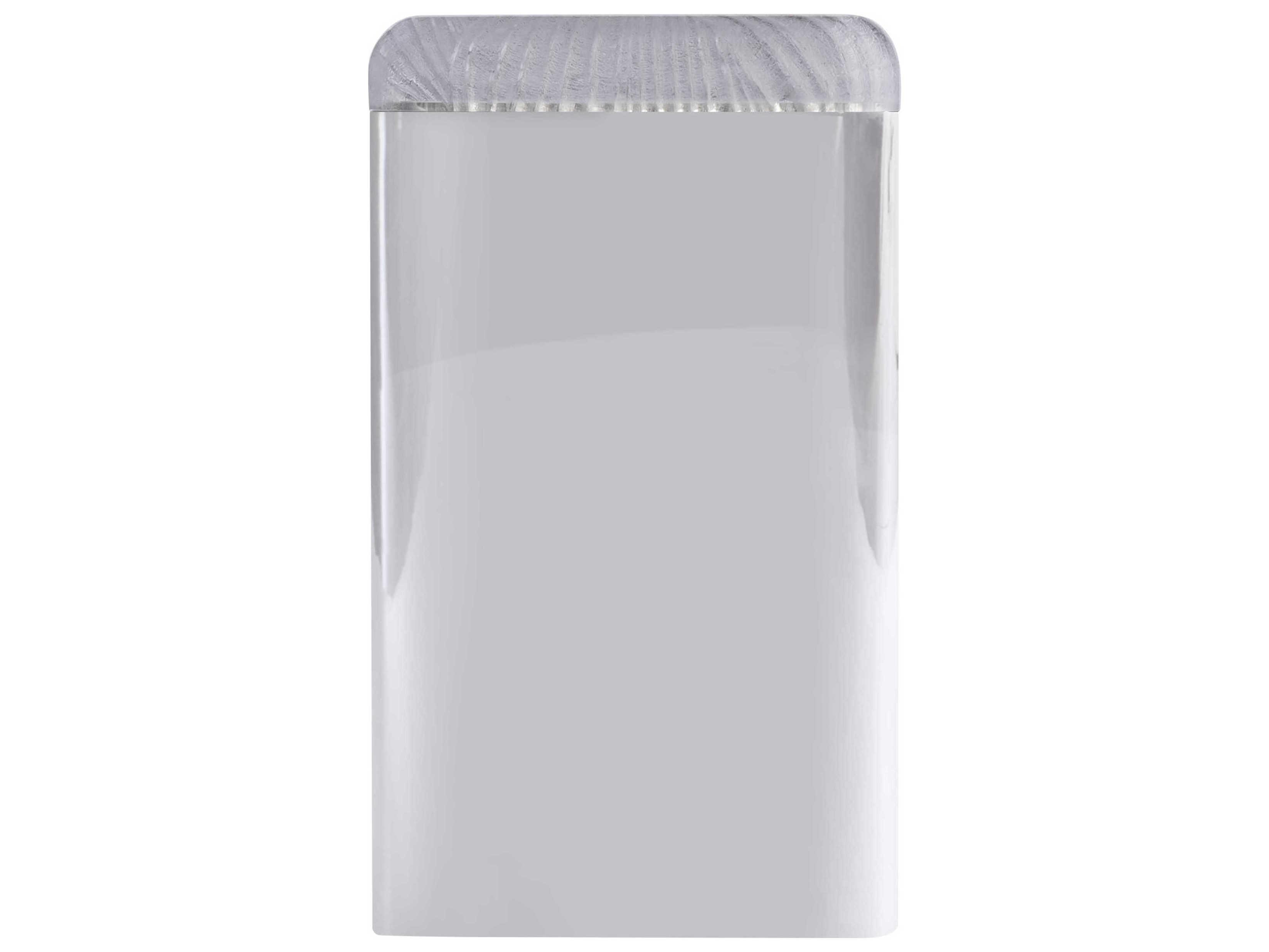 Bernhardt Aura Square Stainless Steel Accent Table