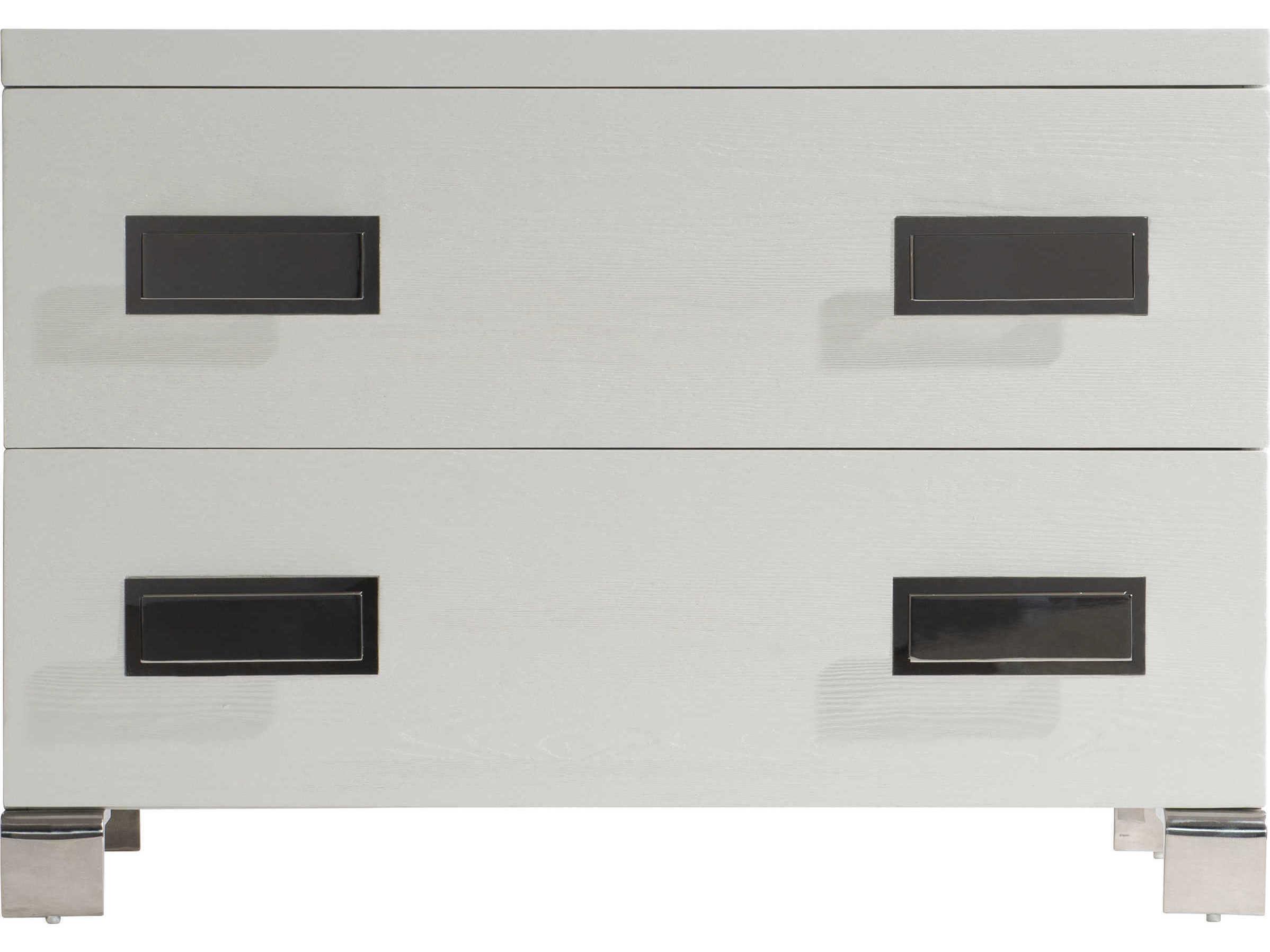 Bernhardt Coro 2-Drawers White Nightstand
